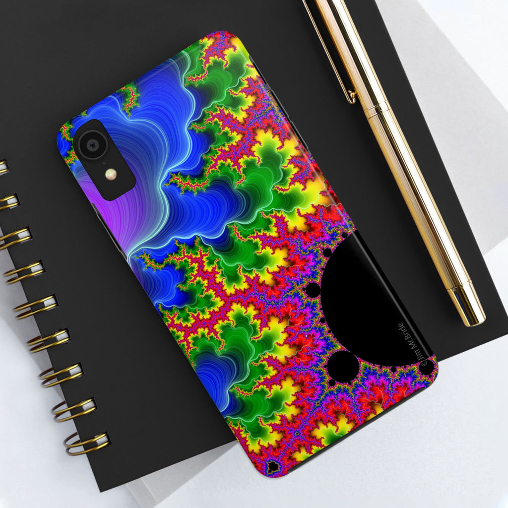 Psychedelic Fractal Tough Phone Case: Colorful Trippy Art