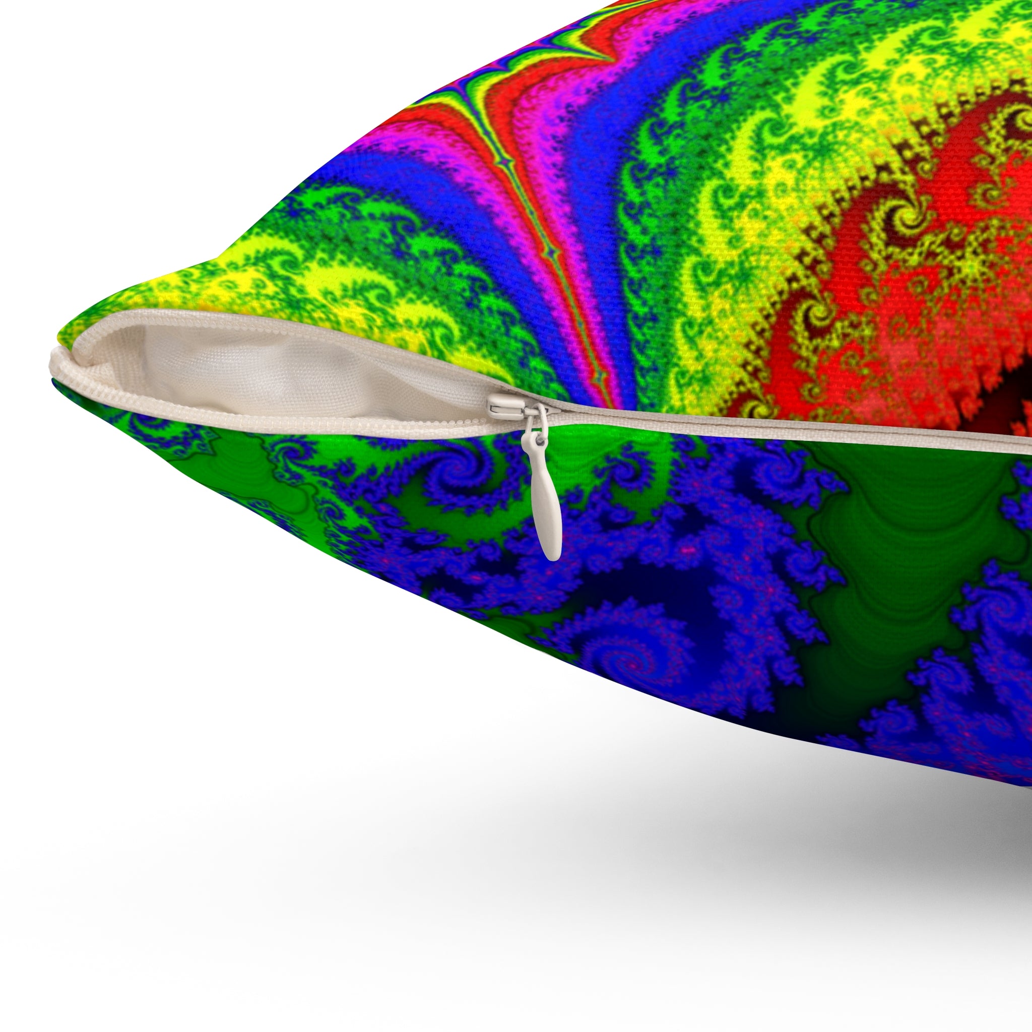 Fractal Art Pillow: Psychedelic Boho Decor
