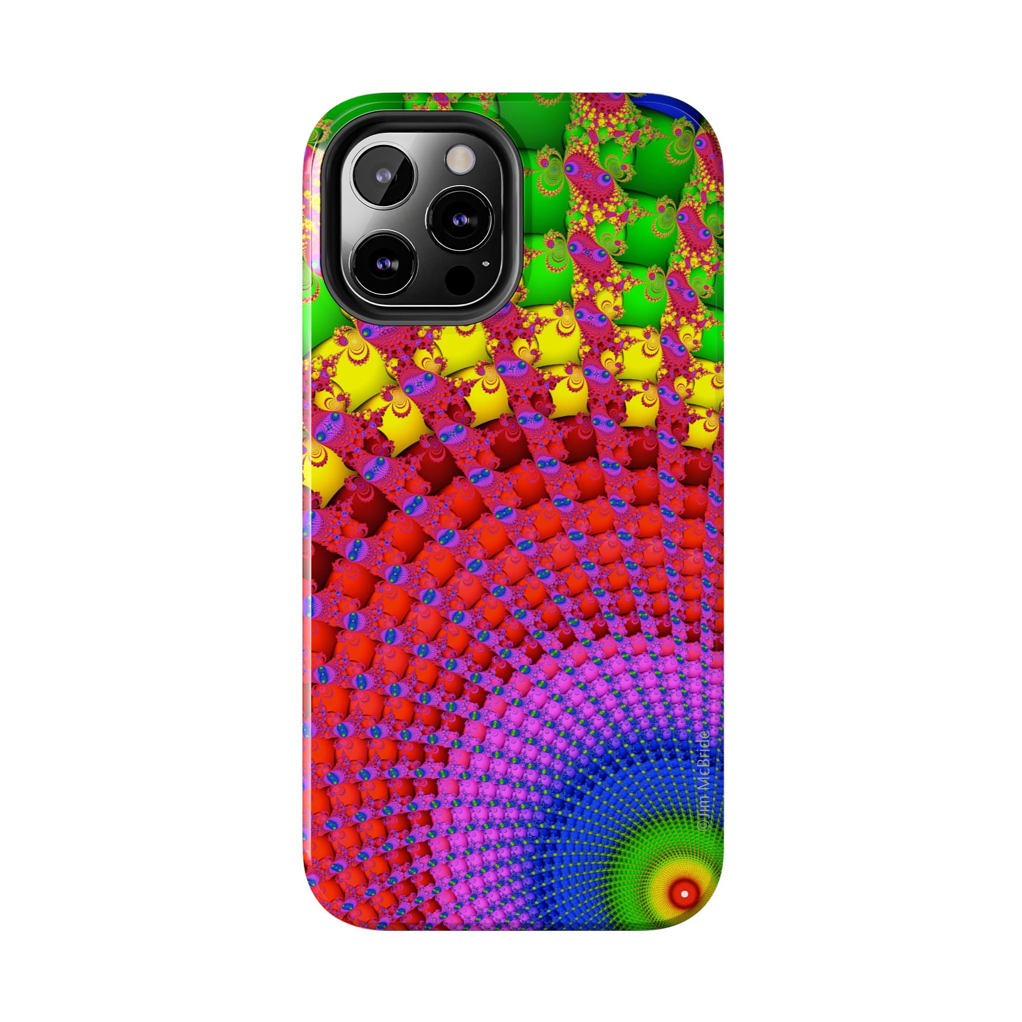 Psychedelic Fractal Tough Phone Case: Colorful Trippy Art