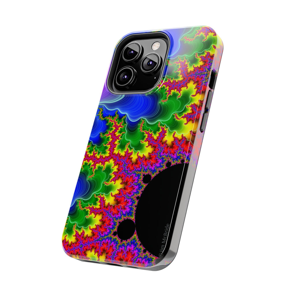 Psychedelic Fractal Tough Phone Case: Colorful Trippy Art