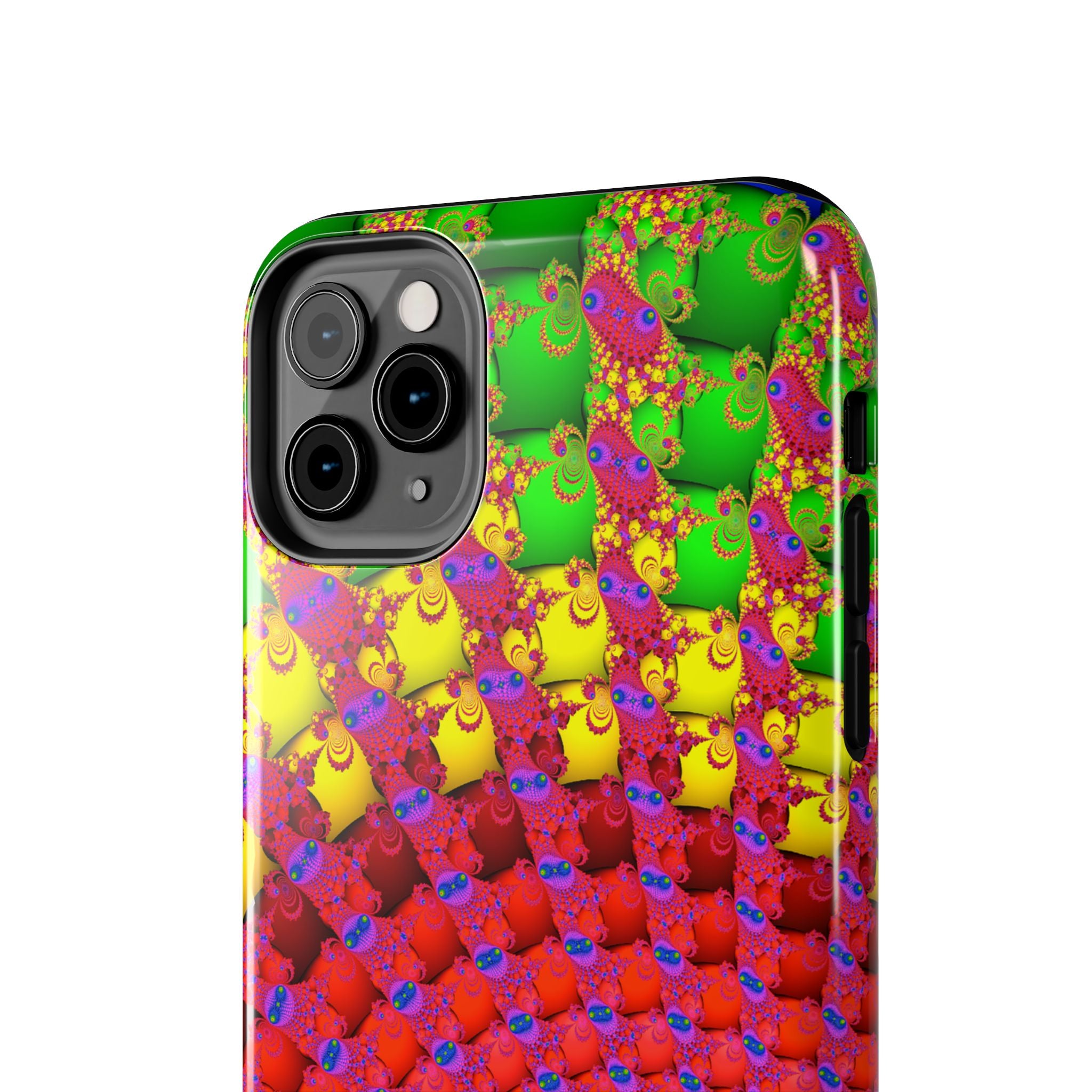 Psychedelic Fractal Tough Phone Case: Colorful Trippy Art