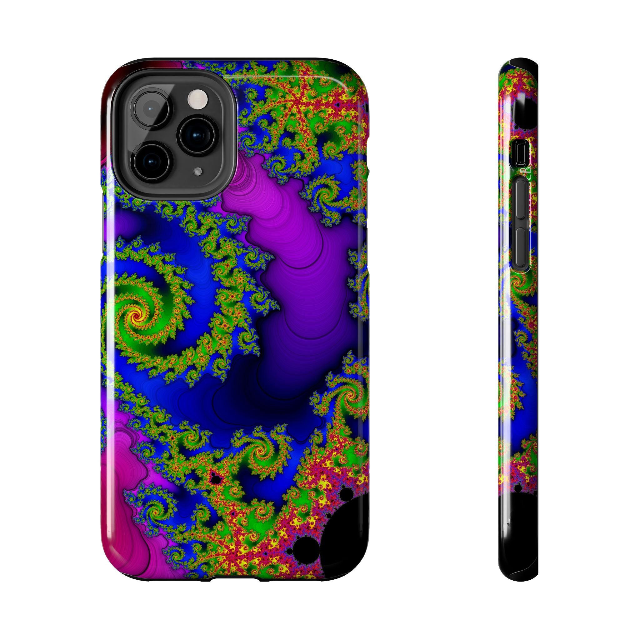 Psychedelic Fractal Tough Phone Case: Colorful Trippy Art