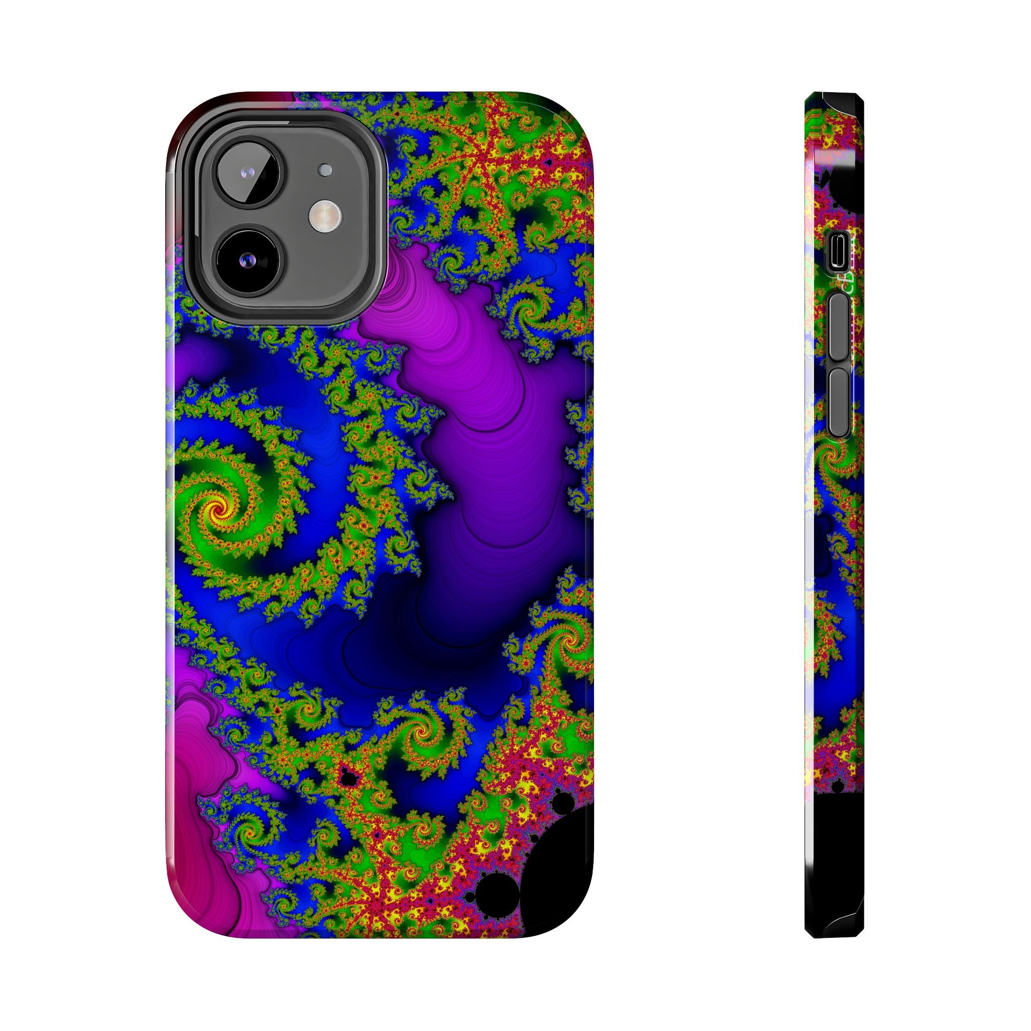 Psychedelic Fractal Tough Phone Case: Colorful Trippy Art