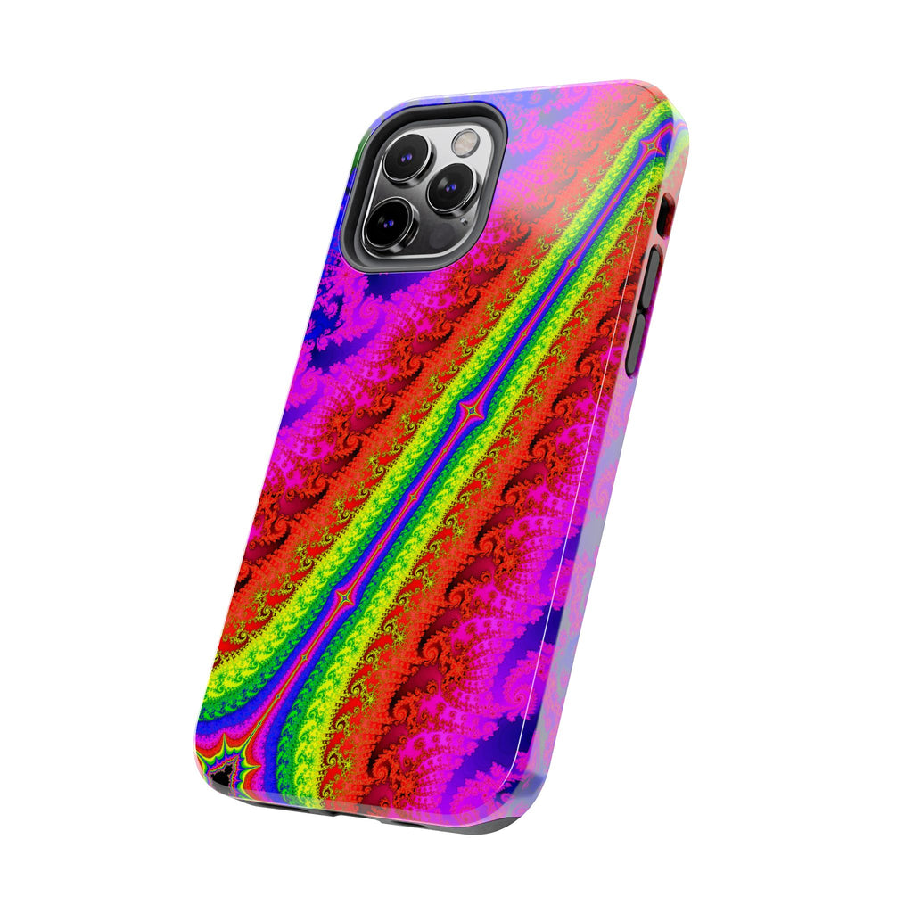 Psychedelic Fractal Tough Phone Case: Colorful Trippy Art