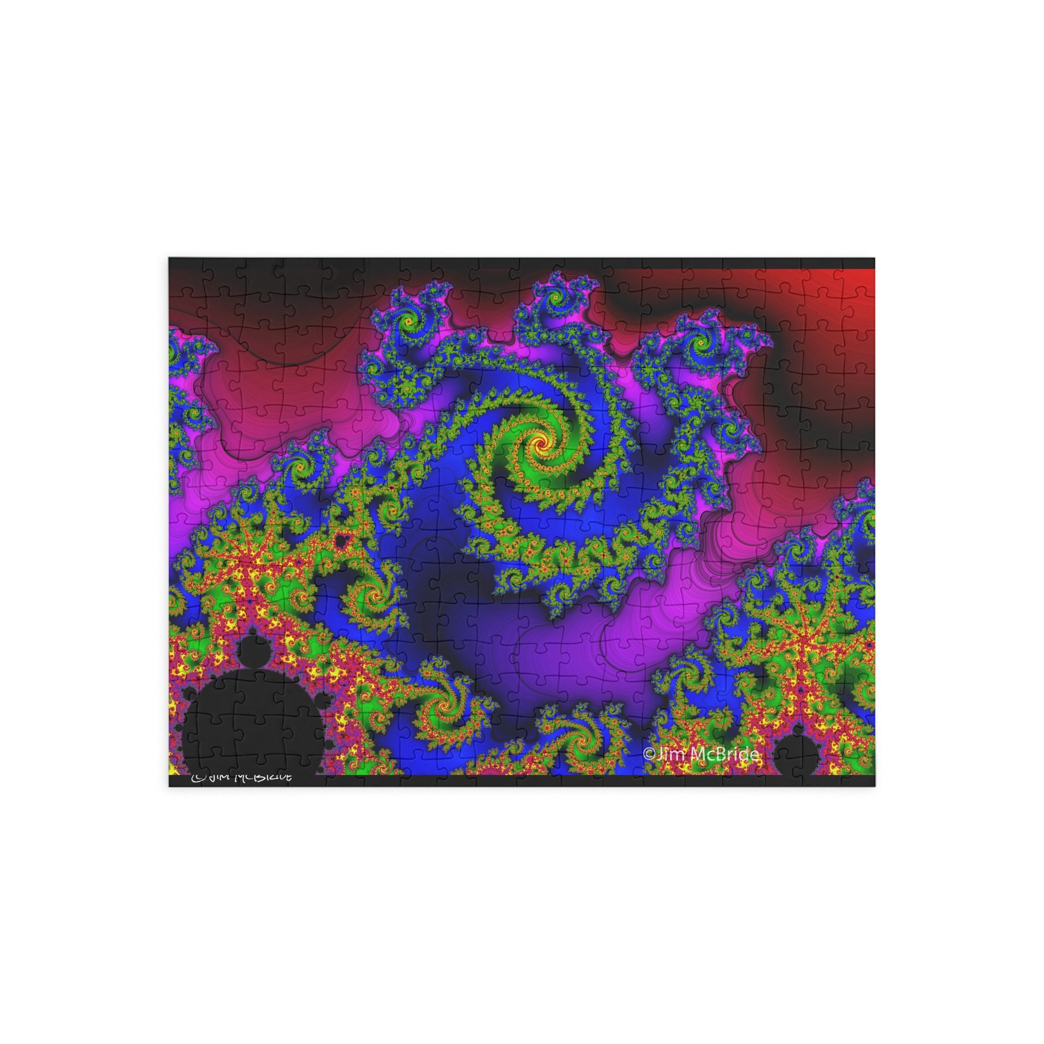 Psychedelic Fractal Jigsaw Puzzle: Vibrant Colors, Fun Challenge (1000-Piece)