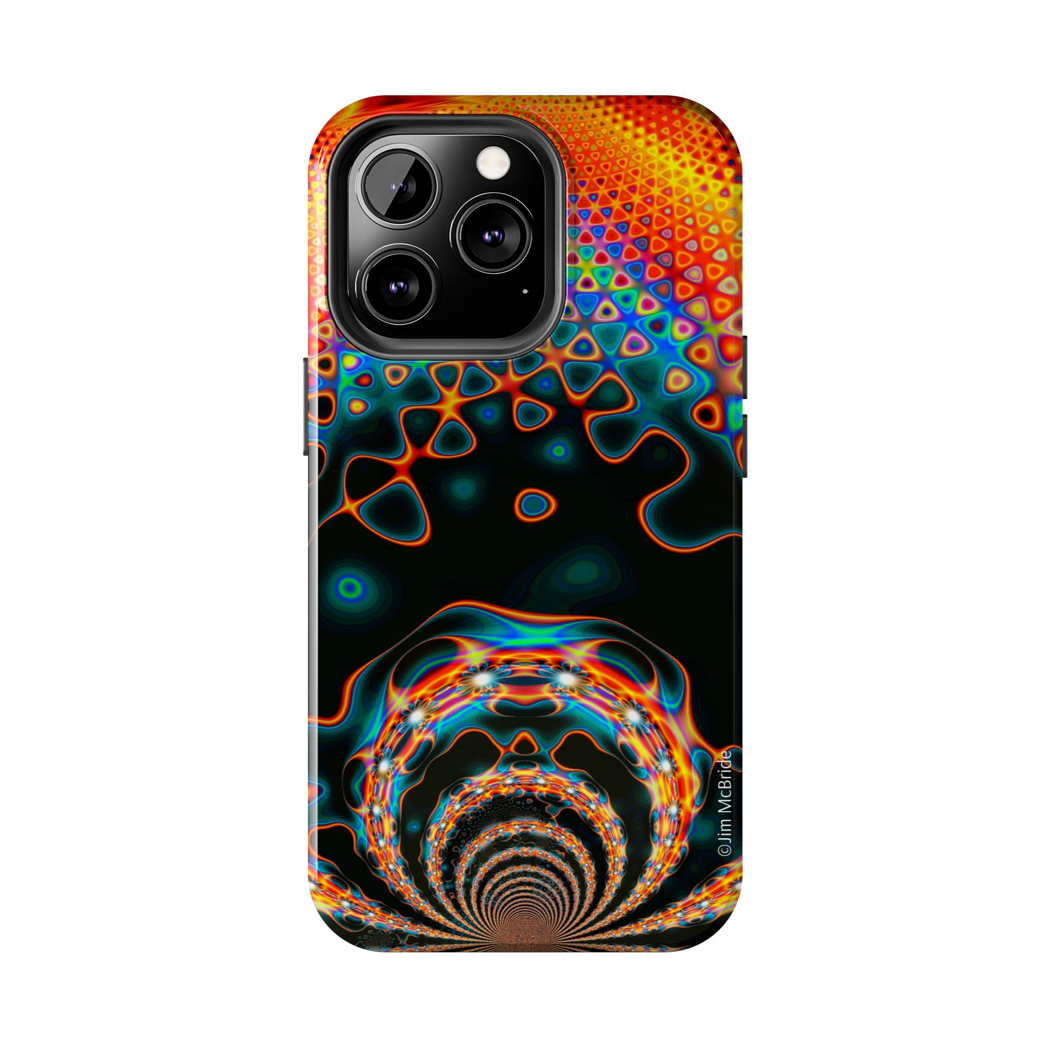 Psychedelic Fractal Tough Phone Case: Colorful Trippy Art