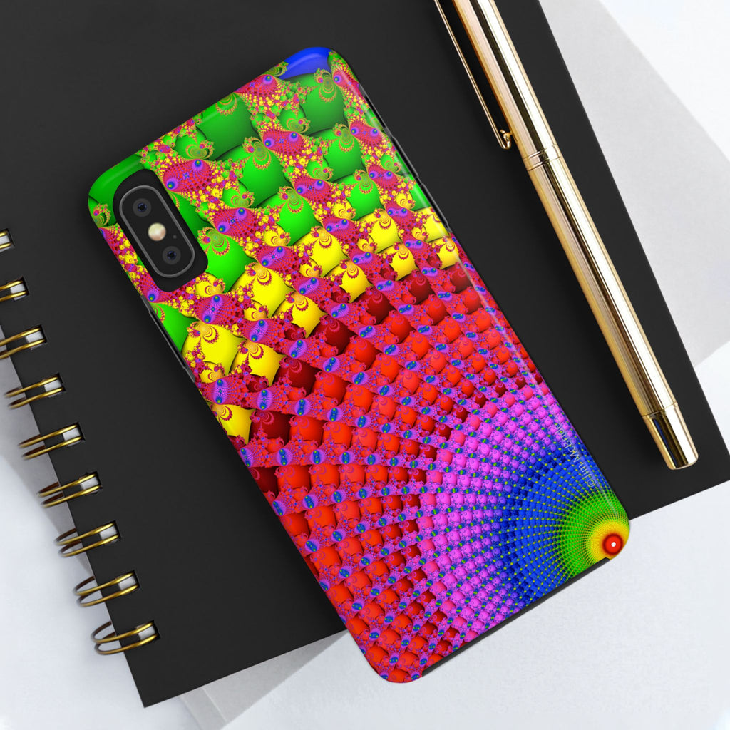 Psychedelic Fractal Tough Phone Case: Colorful Trippy Art