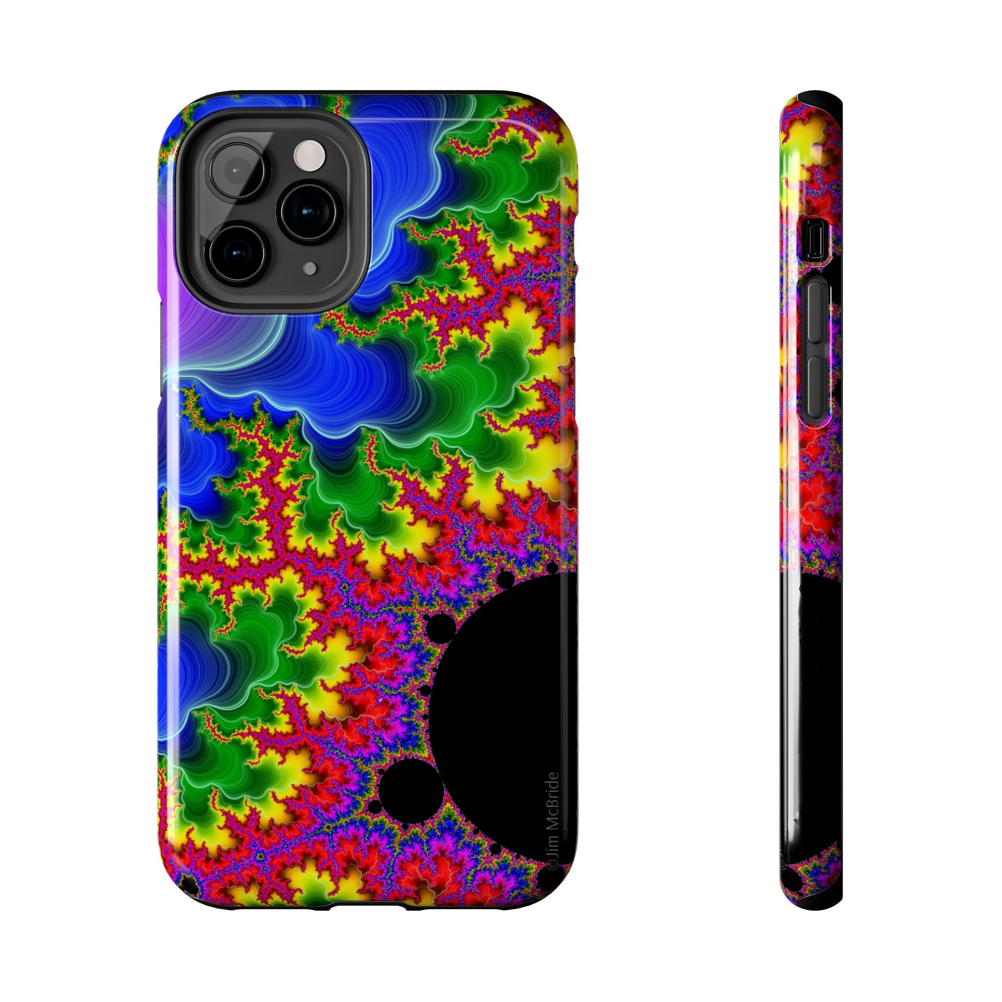 Psychedelic Fractal Tough Phone Case: Colorful Trippy Art