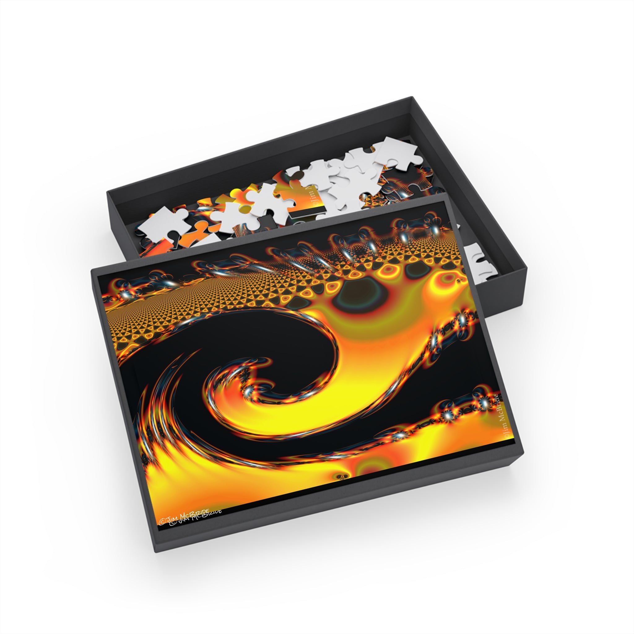 Psychedelic Fractal Jigsaw Puzzle: Vibrant Colors, Fun Challenge (1000-Piece)