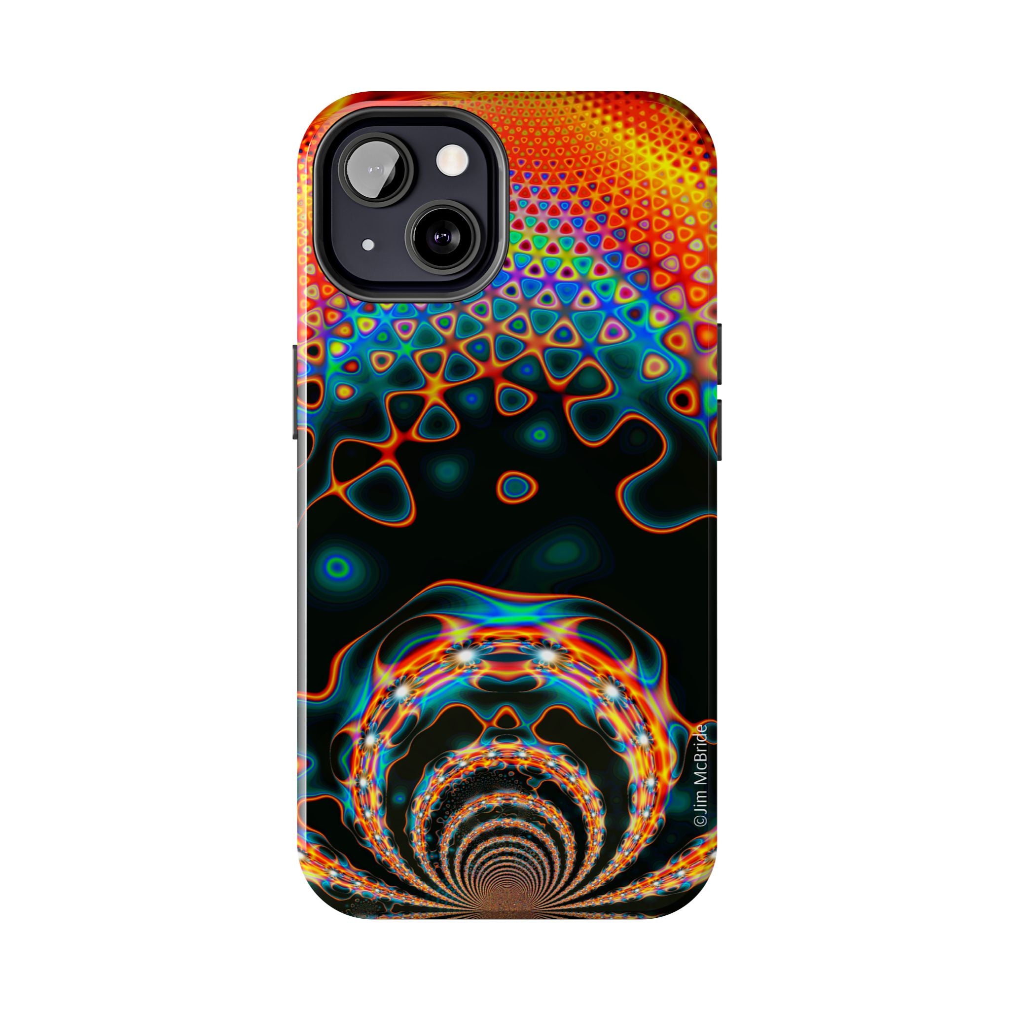 Psychedelic Fractal Tough Phone Case: Colorful Trippy Art