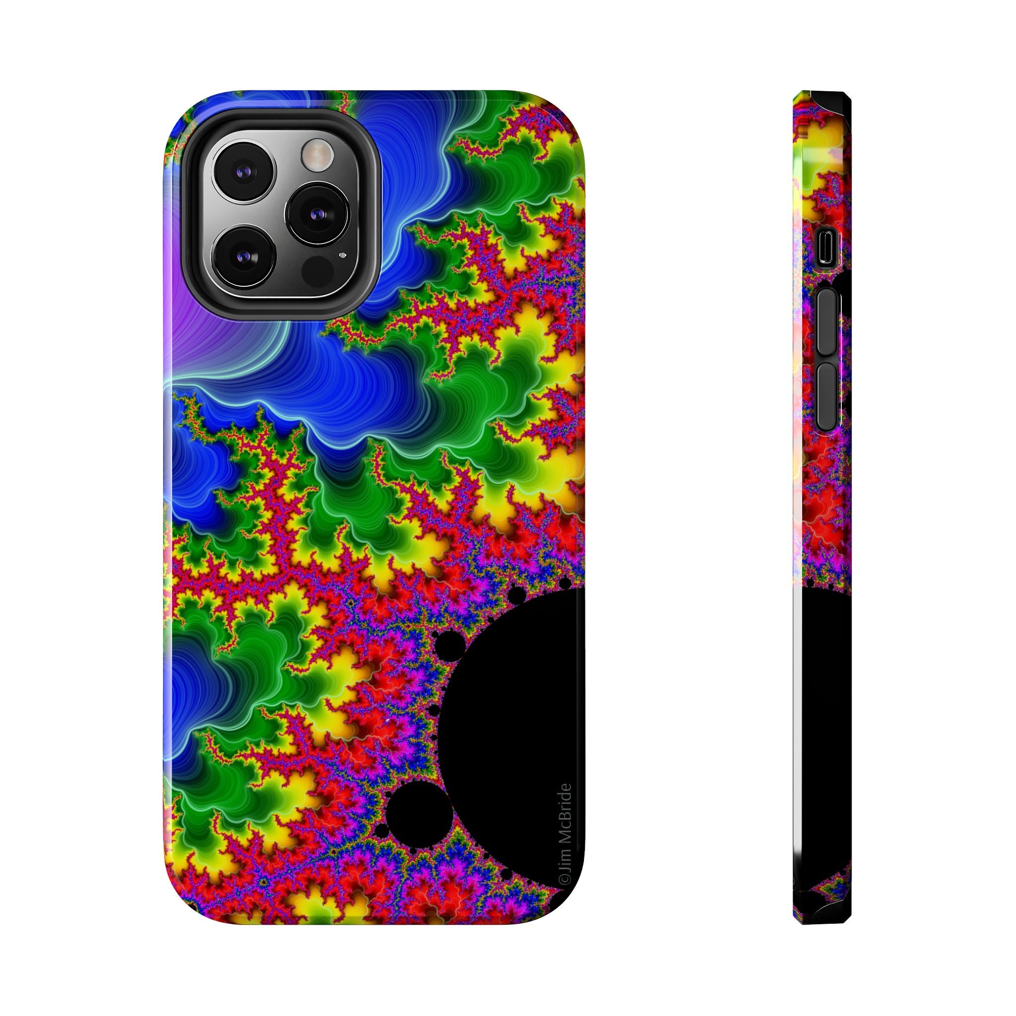 Psychedelic Fractal Tough Phone Case: Colorful Trippy Art