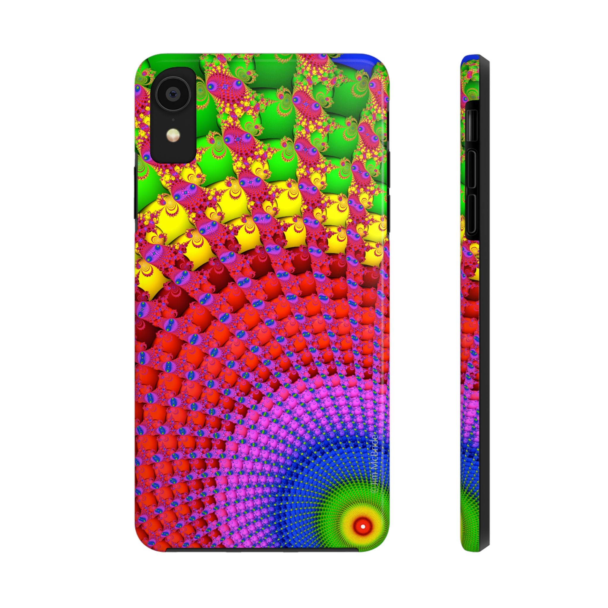 Psychedelic Fractal Tough Phone Case: Colorful Trippy Art