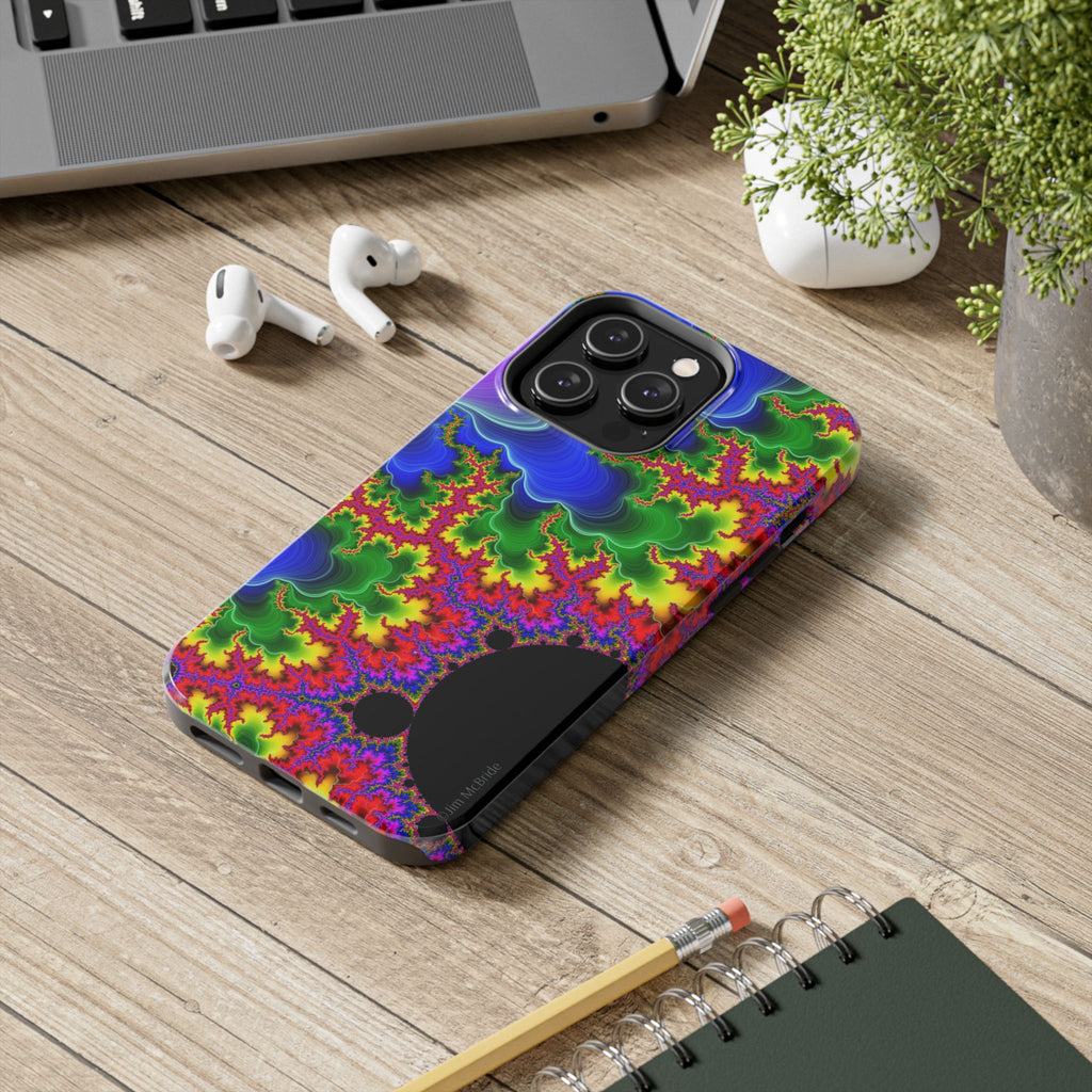 Psychedelic Fractal Tough Phone Case: Colorful Trippy Art