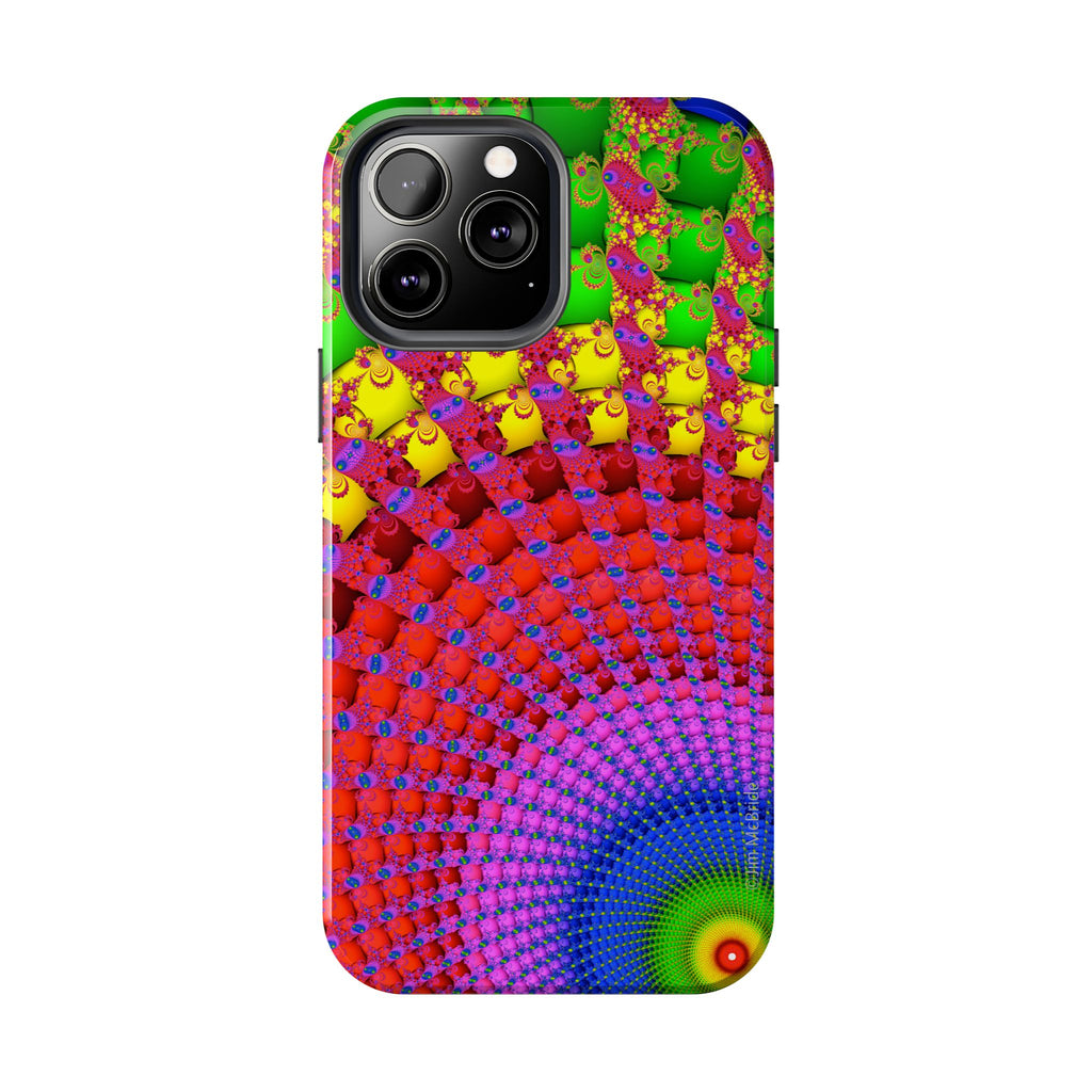 Psychedelic Fractal Tough Phone Case: Colorful Trippy Art