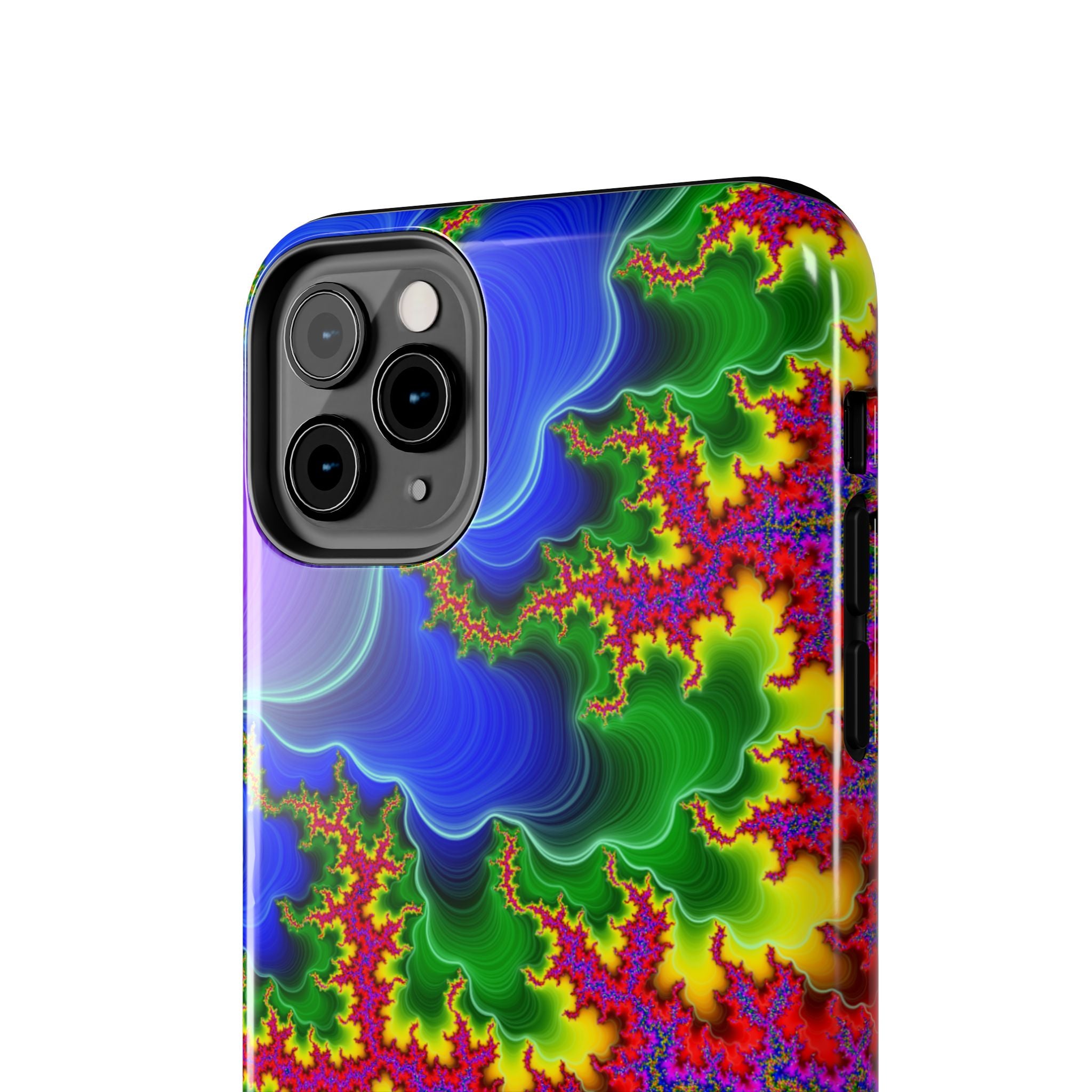 Psychedelic Fractal Tough Phone Case: Colorful Trippy Art