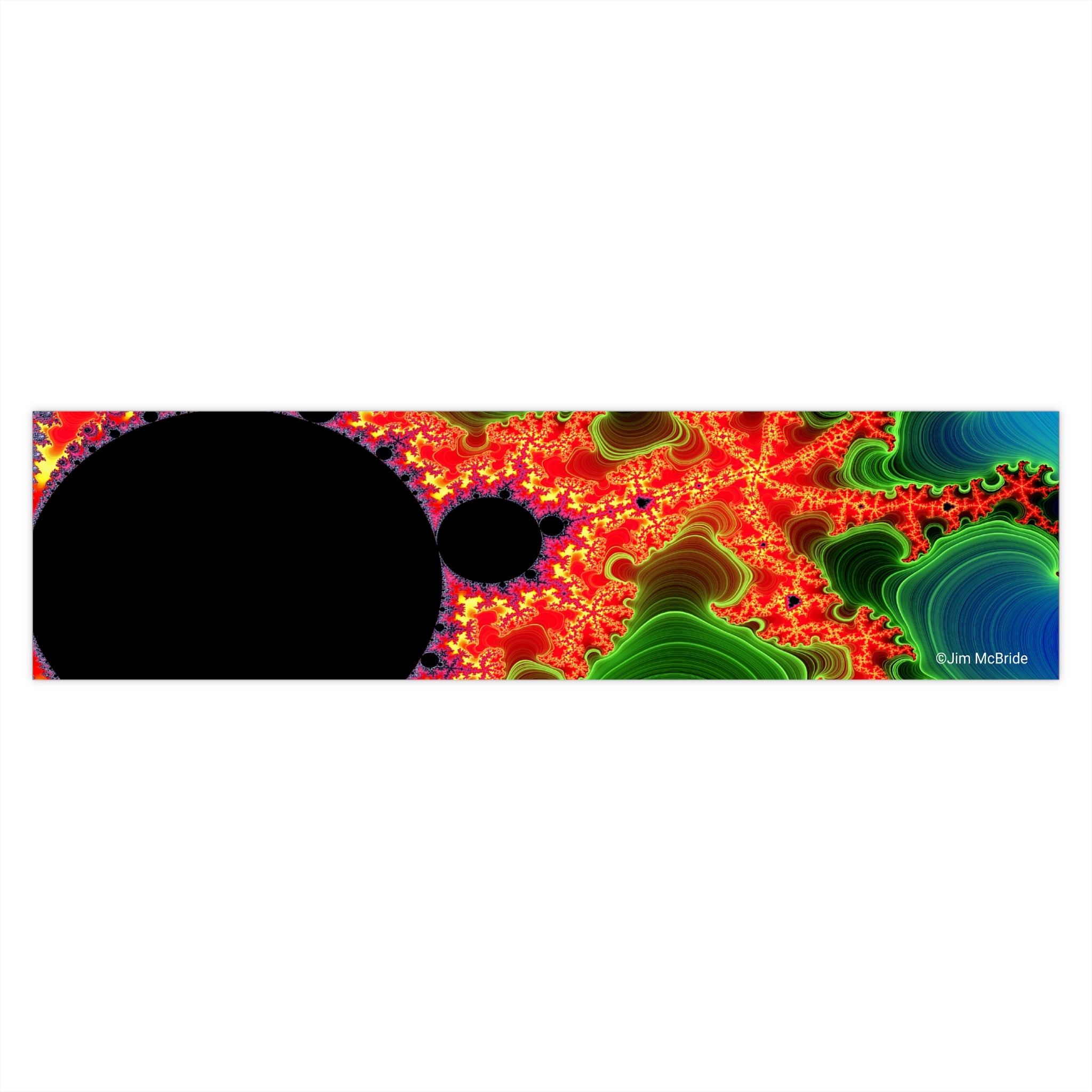 Fractal Bumper Sticker: Trippy Abstract Art, Waterproof Vinyl