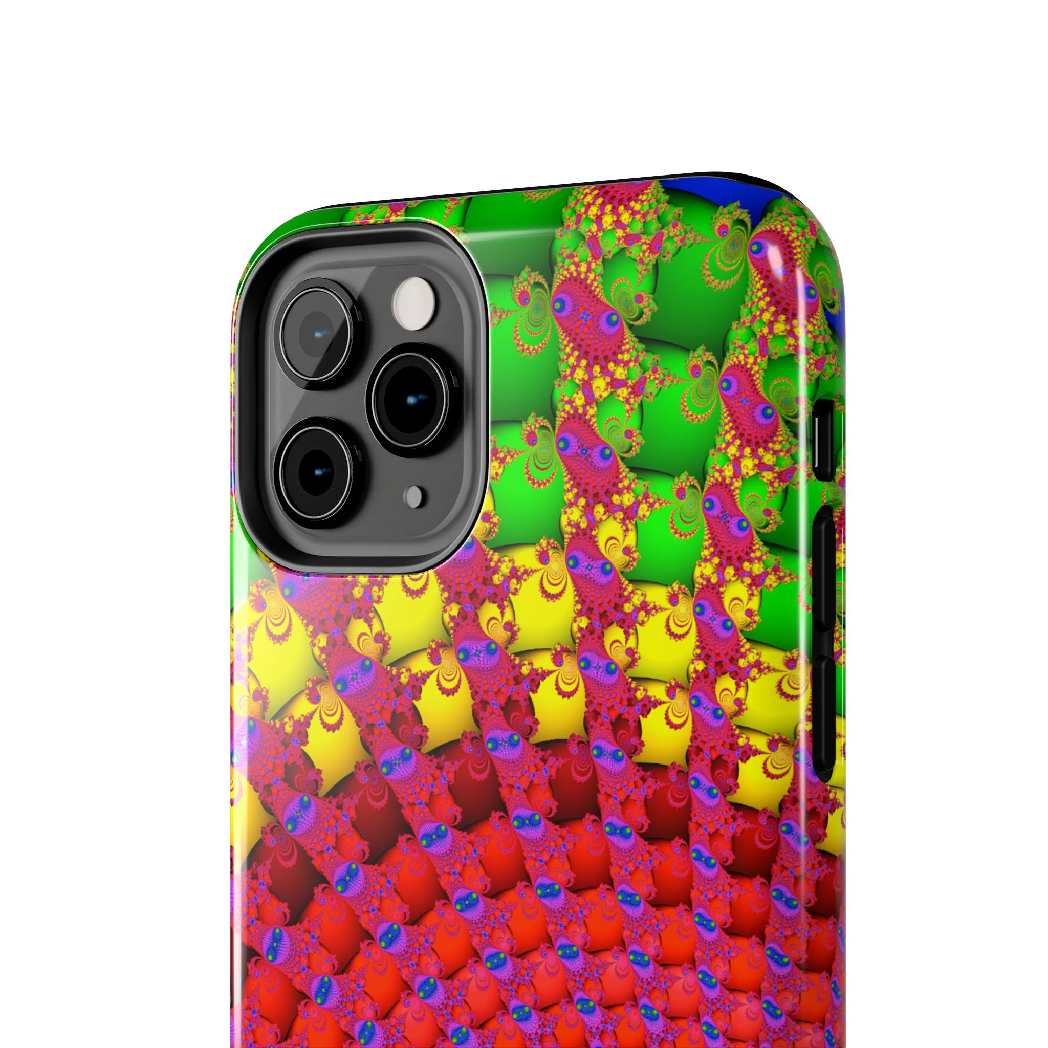 Psychedelic Fractal Tough Phone Case: Colorful Trippy Art
