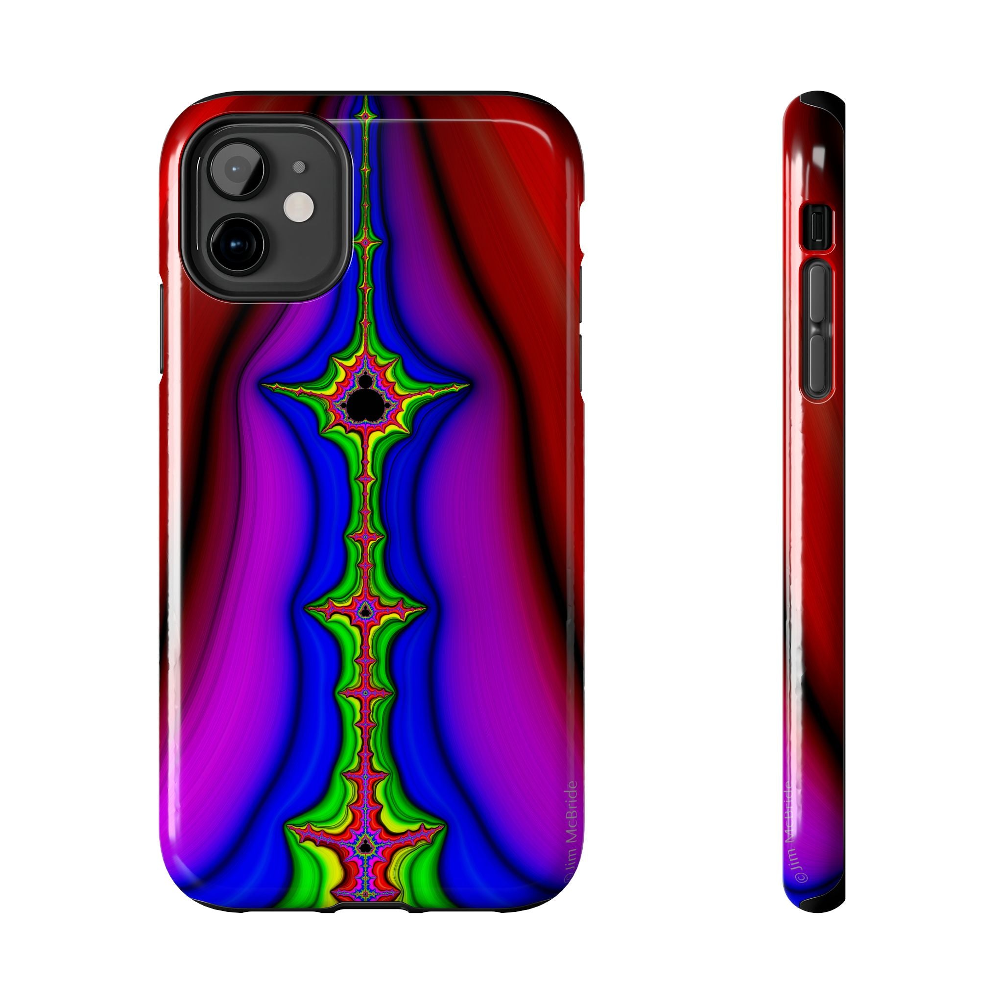 Psychedelic Fractal Tough Phone Case: Colorful Trippy Art