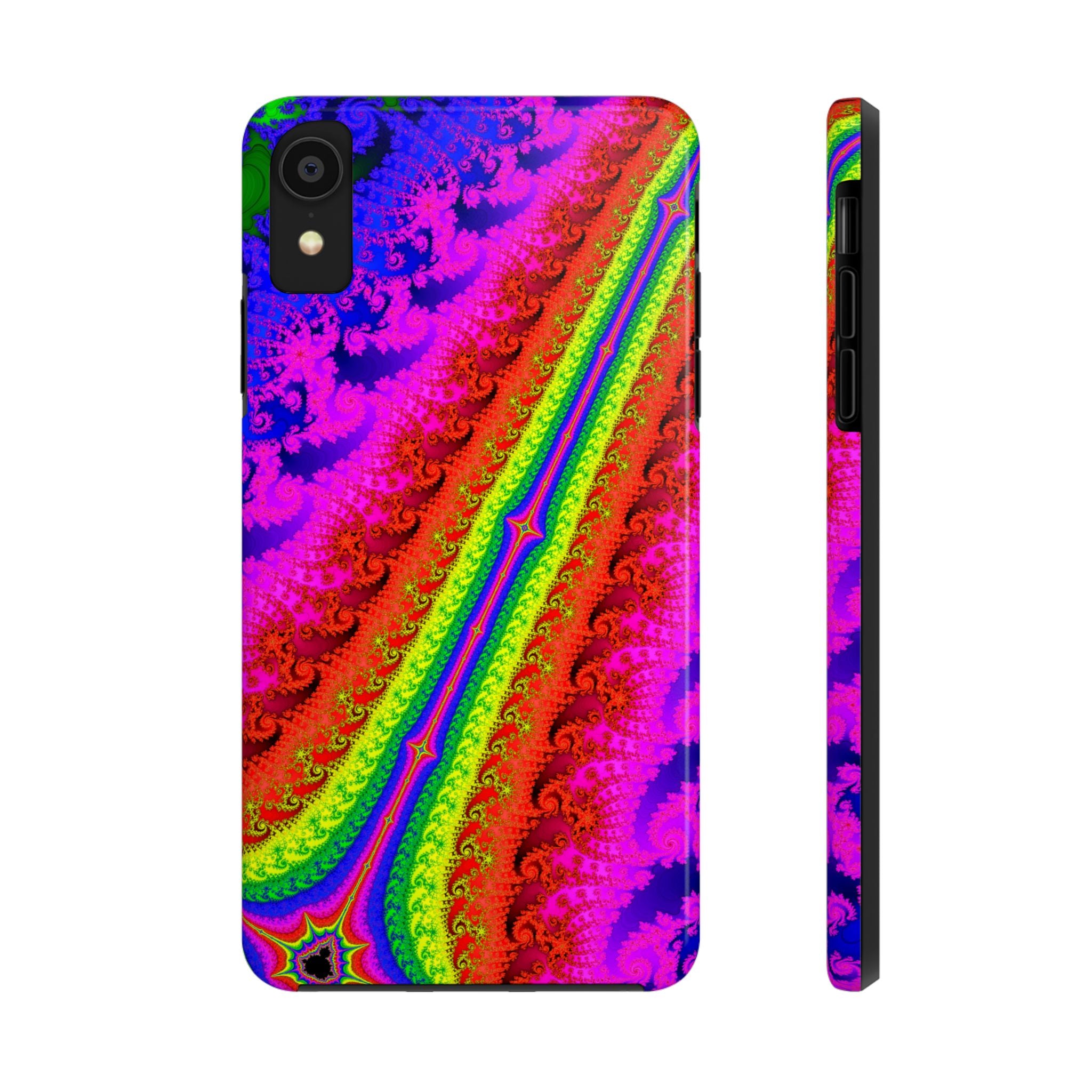 Psychedelic Fractal Tough Phone Case: Colorful Trippy Art