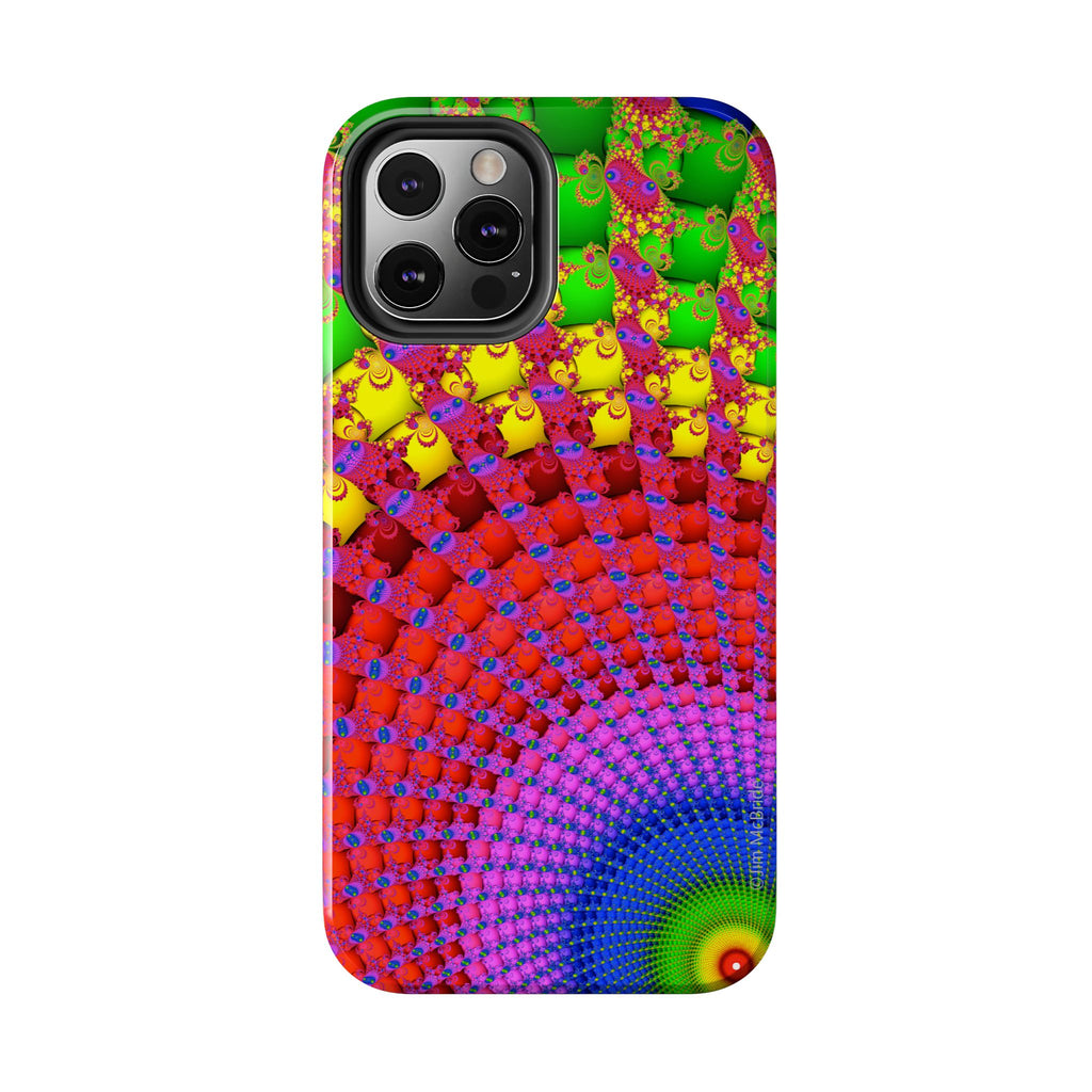 Psychedelic Fractal Tough Phone Case: Colorful Trippy Art