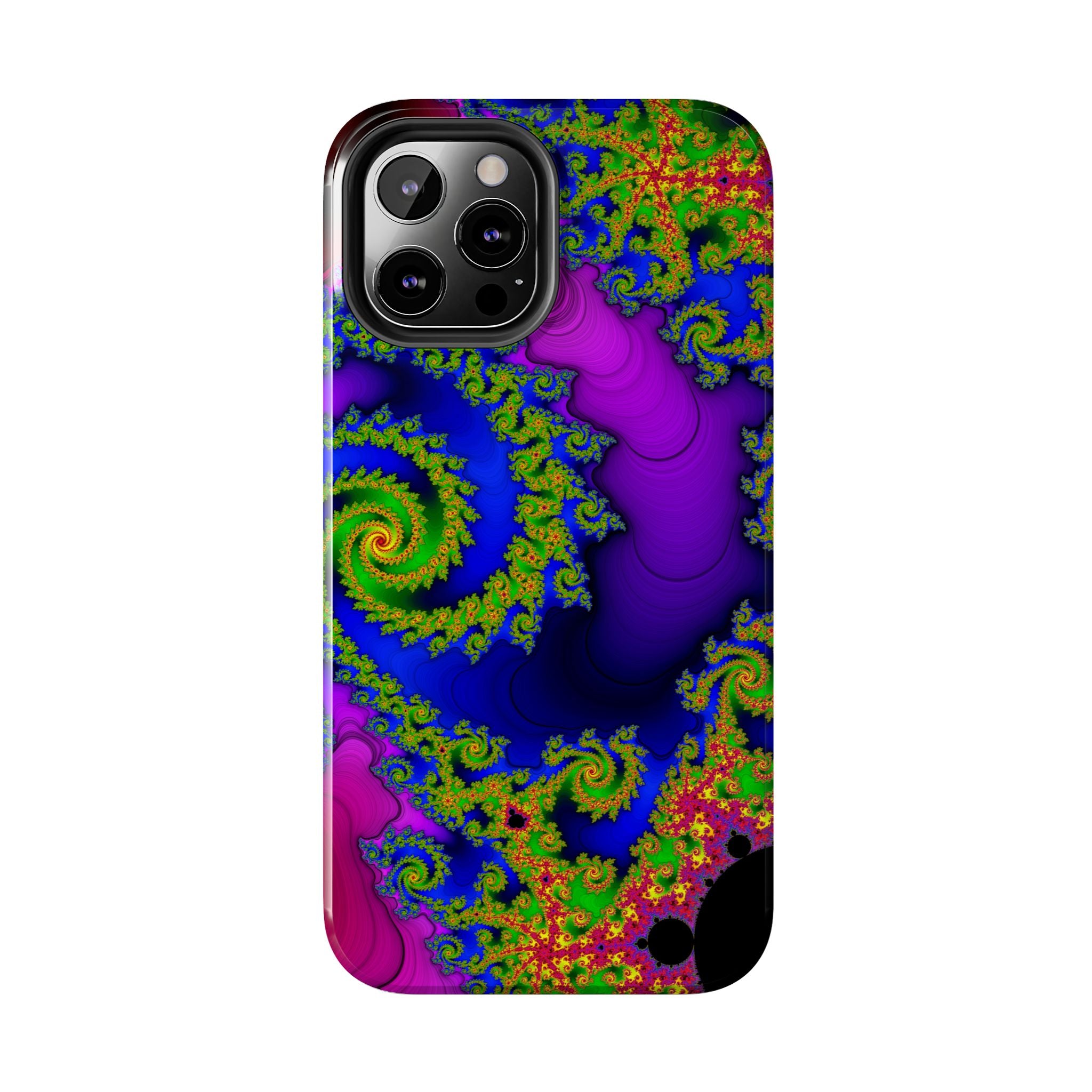Psychedelic Fractal Tough Phone Case: Colorful Trippy Art