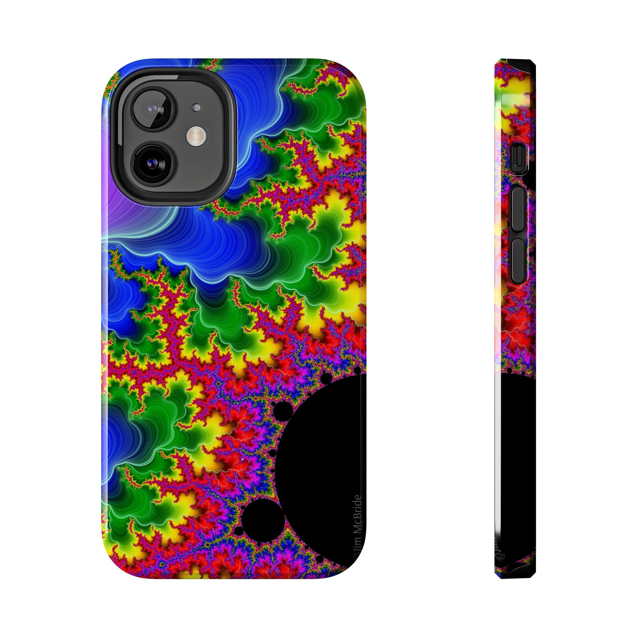 Psychedelic Fractal Tough Phone Case: Colorful Trippy Art