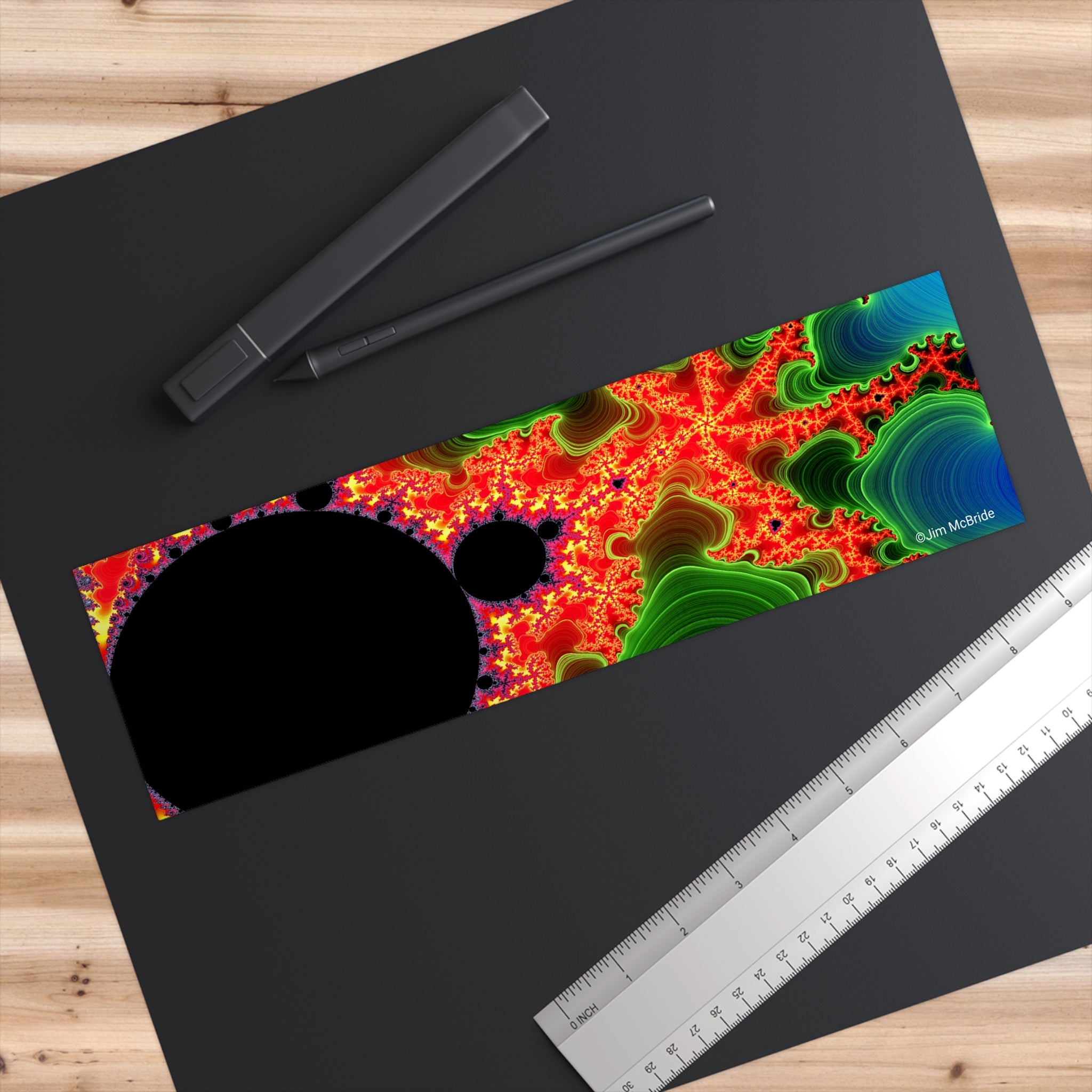 Fractal Bumper Sticker: Trippy Abstract Art, Waterproof Vinyl