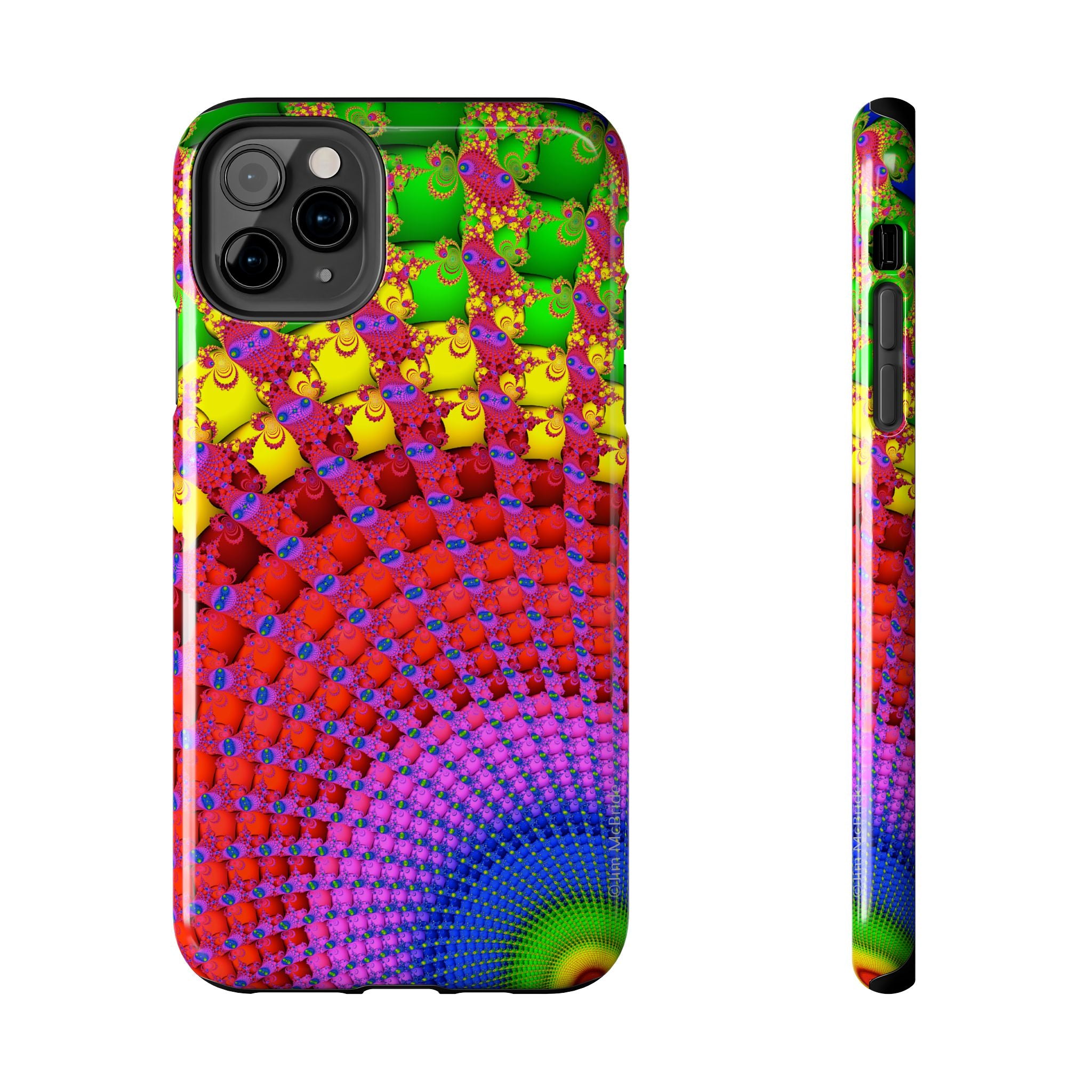 Psychedelic Fractal Tough Phone Case: Colorful Trippy Art