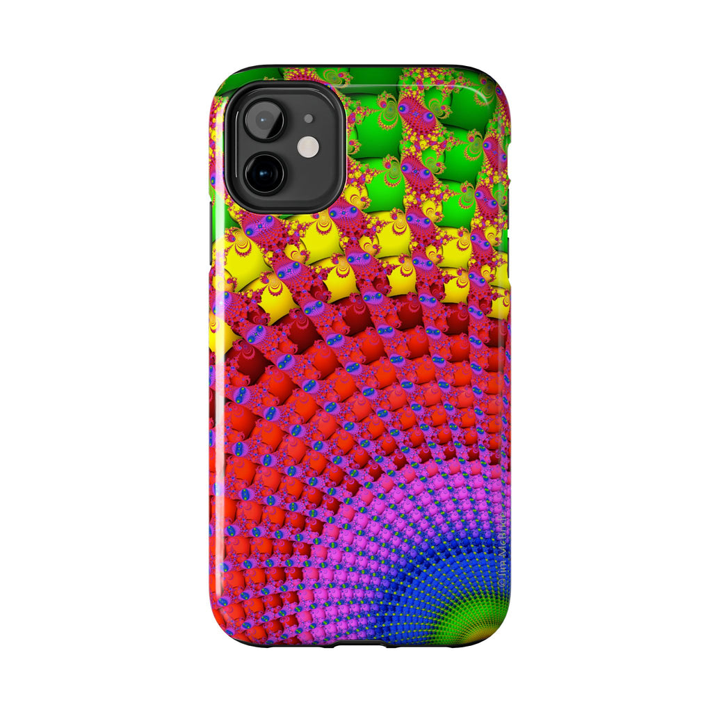 Psychedelic Fractal Tough Phone Case: Colorful Trippy Art