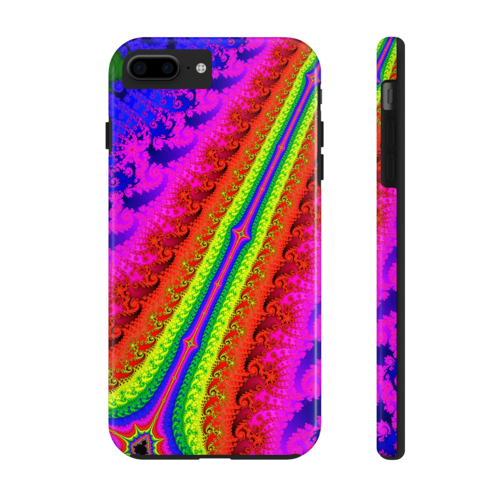 Psychedelic Fractal Tough Phone Case: Colorful Trippy Art