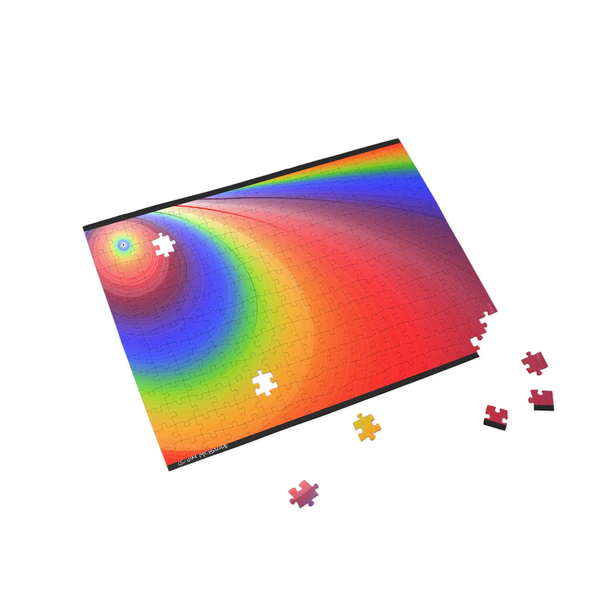 Psychedelic Fractal Jigsaw Puzzle: Vibrant Colors, Fun Challenge (1000-Piece)