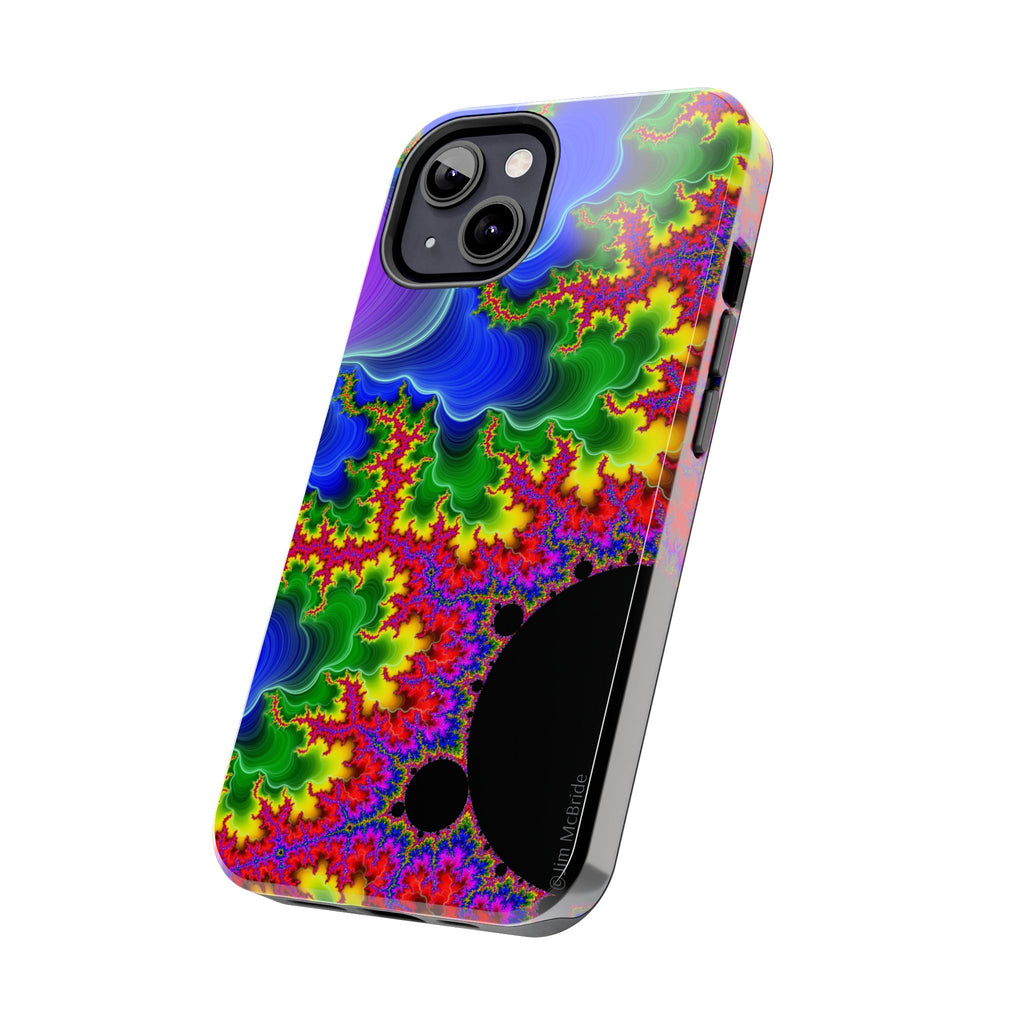 Psychedelic Fractal Tough Phone Case: Colorful Trippy Art