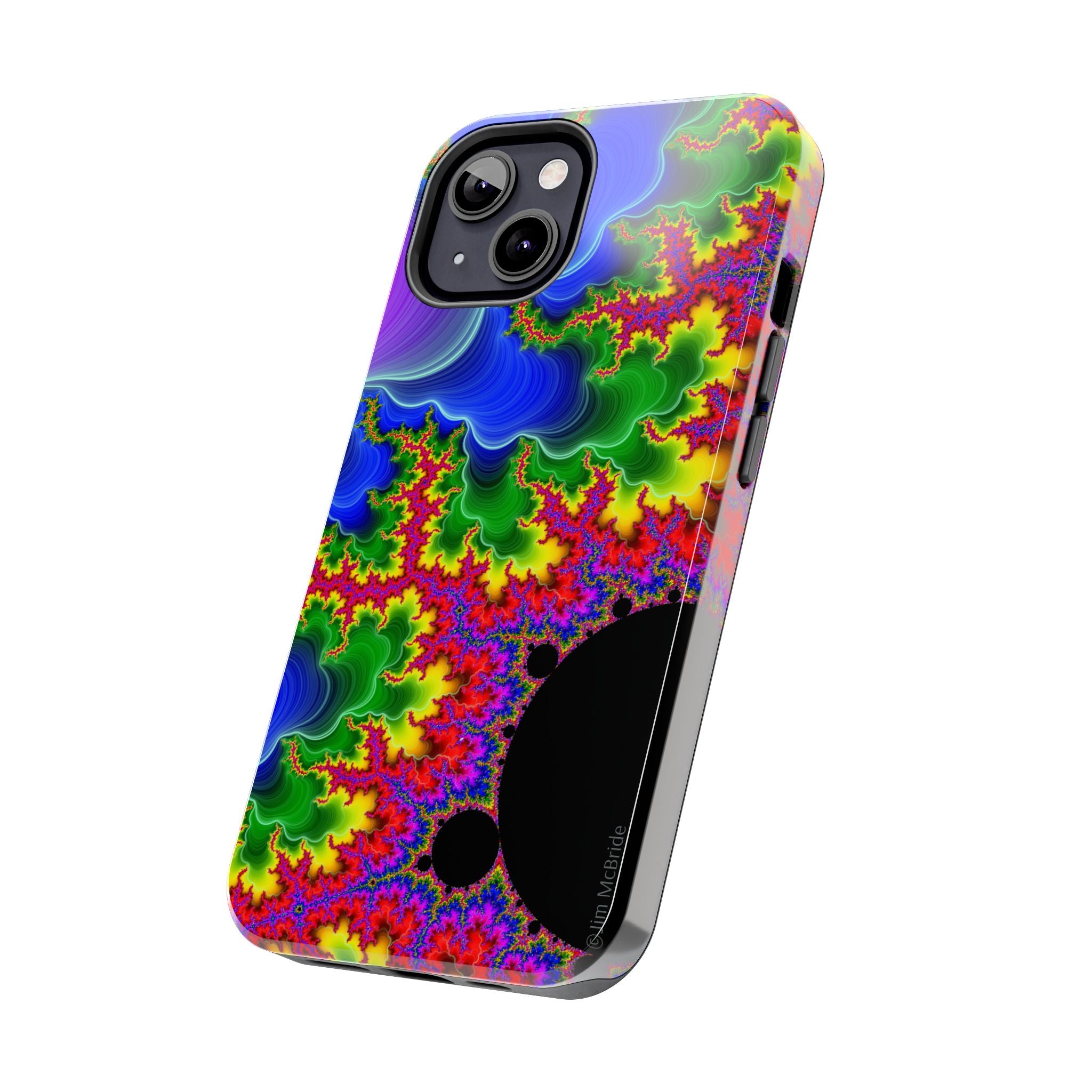 Psychedelic Fractal Tough Phone Case: Colorful Trippy Art
