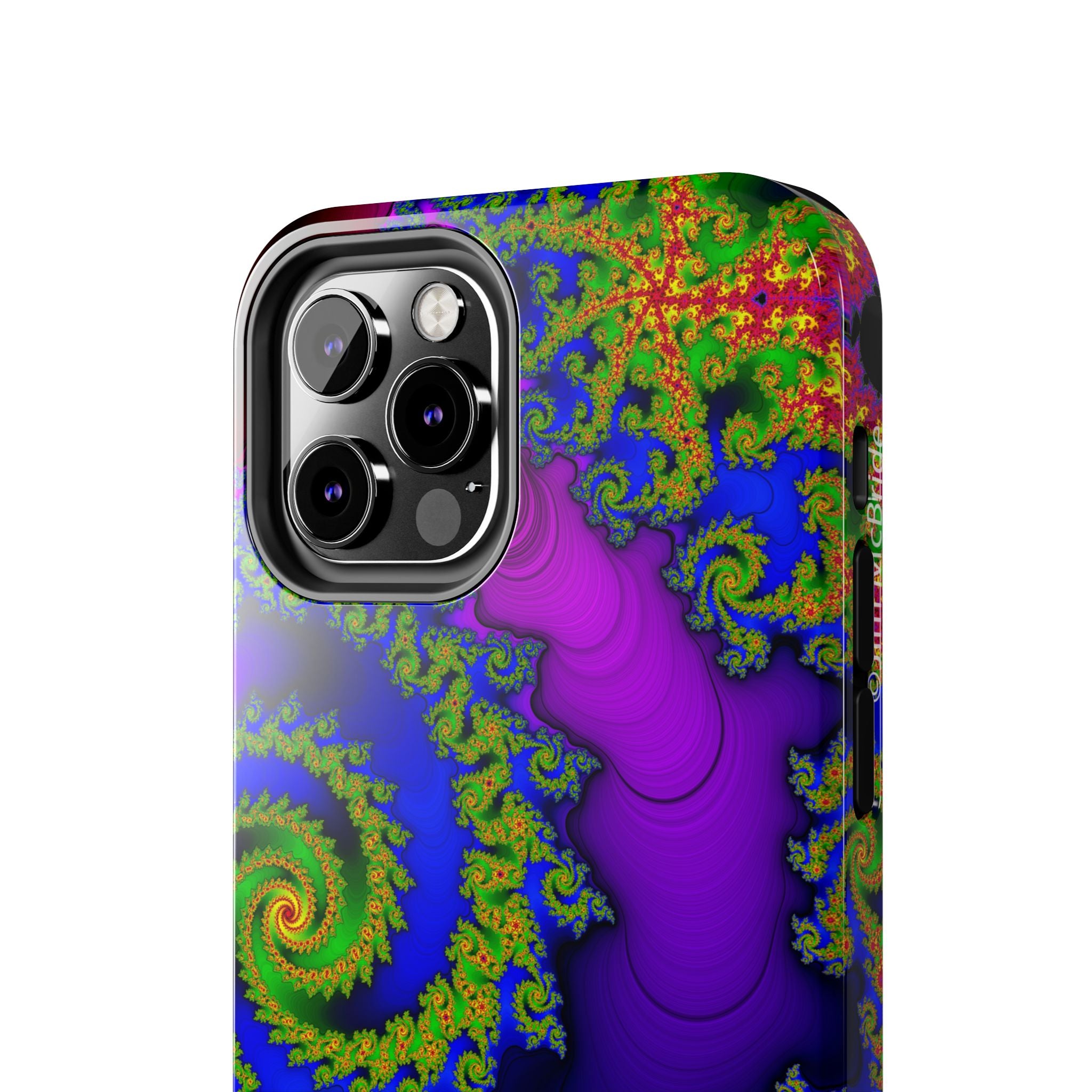 Psychedelic Fractal Tough Phone Case: Colorful Trippy Art