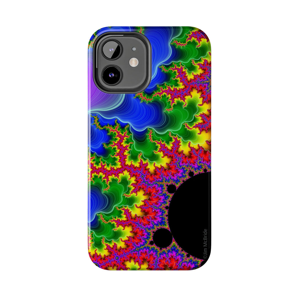 Psychedelic Fractal Tough Phone Case: Colorful Trippy Art