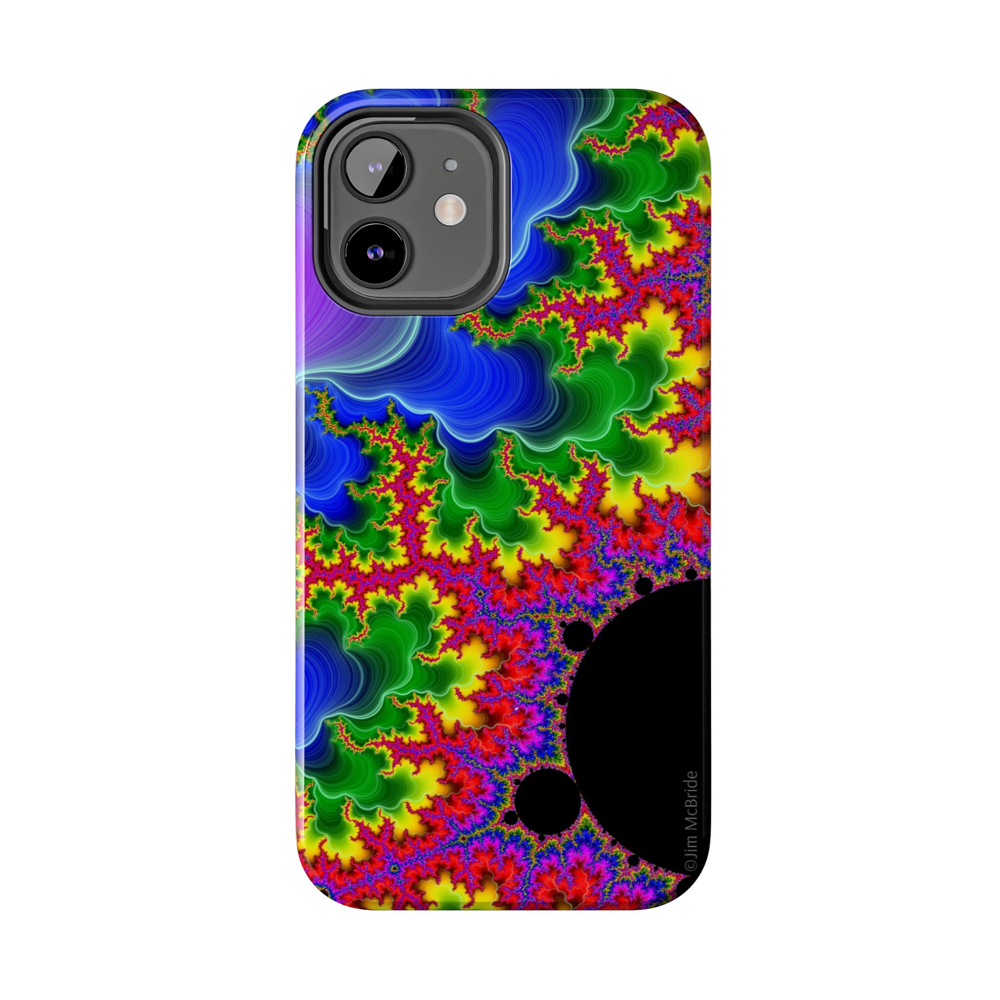 Psychedelic Fractal Tough Phone Case: Colorful Trippy Art