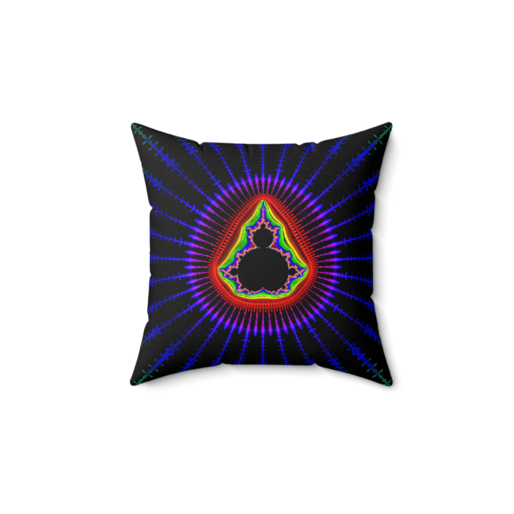 Fractal Art Pillow: Psychedelic Boho Decor