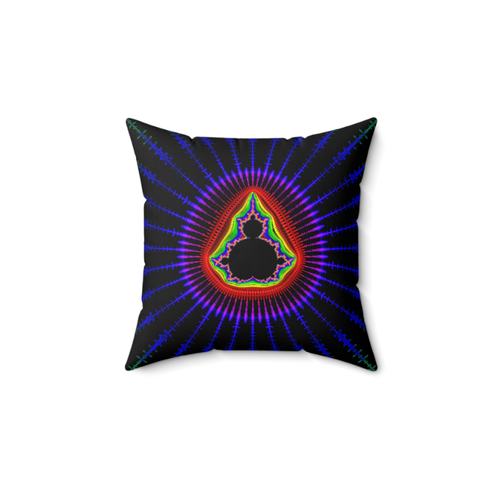 Fractal Art Pillow: Psychedelic Boho Decor