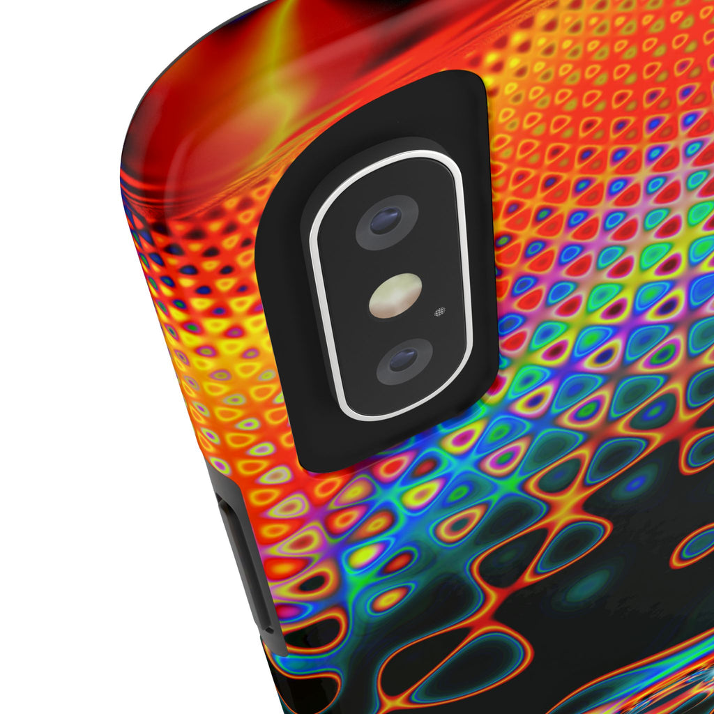 Psychedelic Fractal Tough Phone Case: Colorful Trippy Art