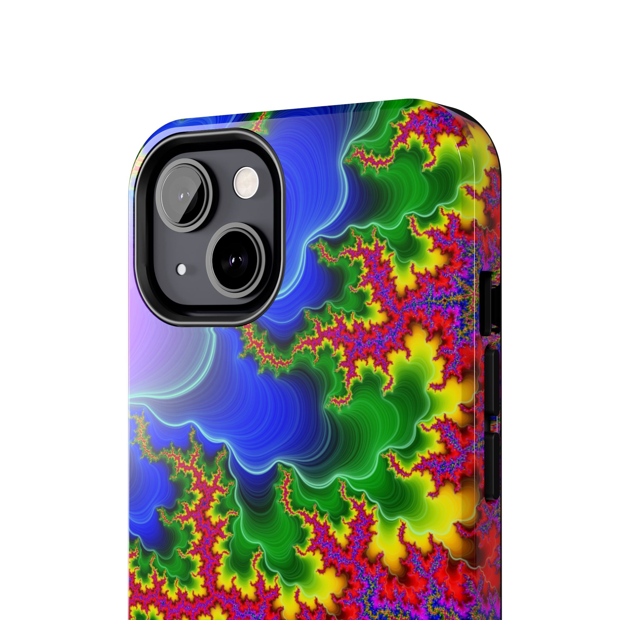 Psychedelic Fractal Tough Phone Case: Colorful Trippy Art