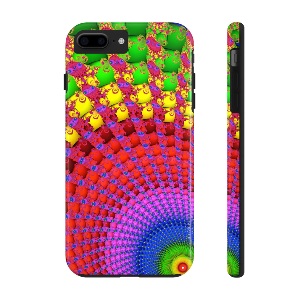 Psychedelic Fractal Tough Phone Case: Colorful Trippy Art