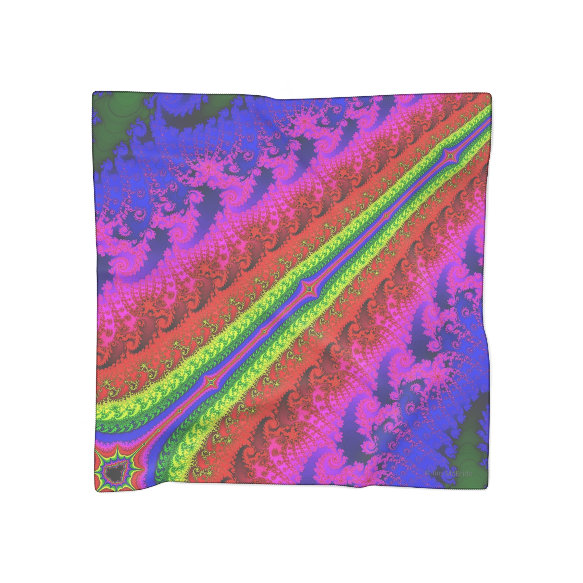 Trippy Mandelbrot Fractal Scarf: Colorful Abstract Art