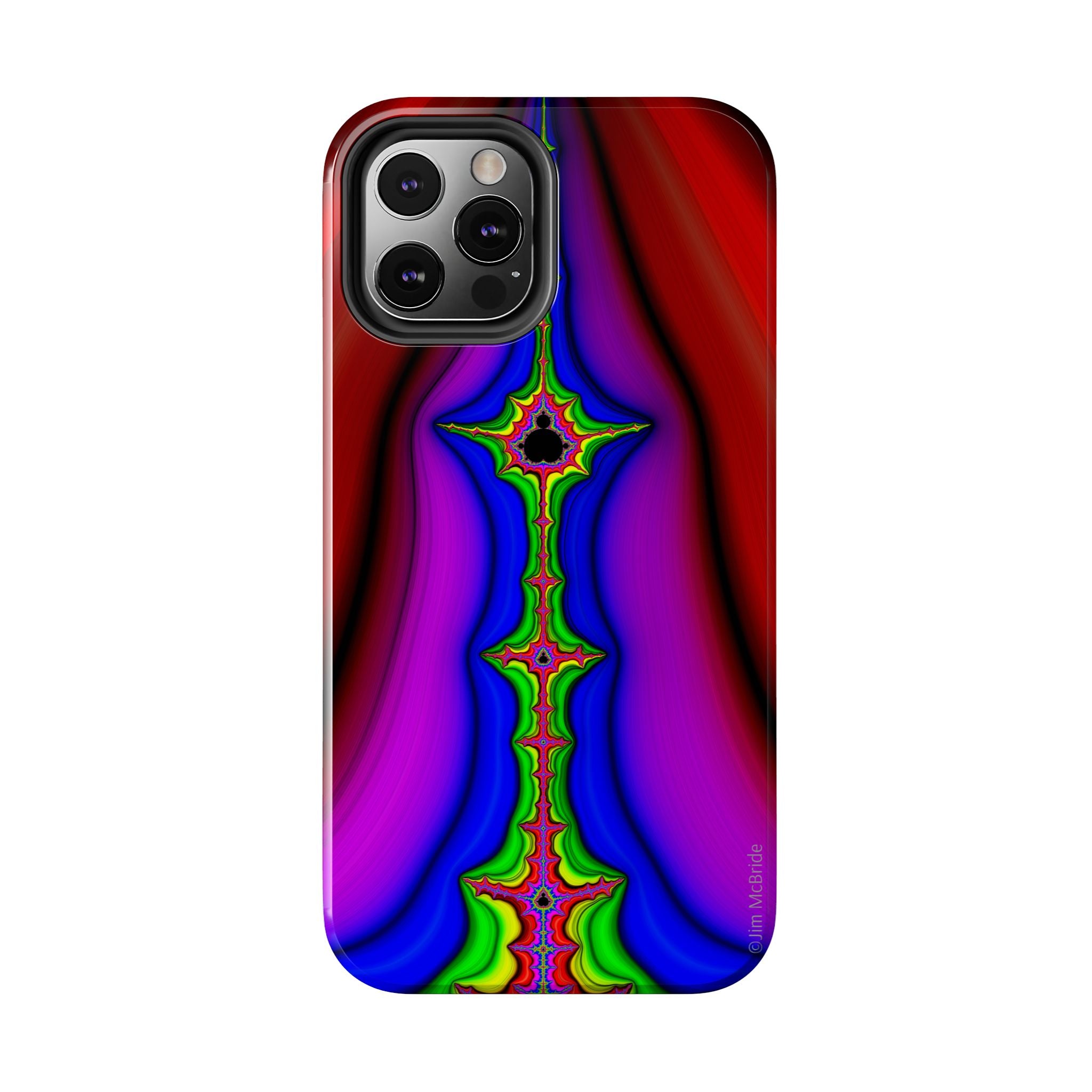 Psychedelic Fractal Tough Phone Case: Colorful Trippy Art
