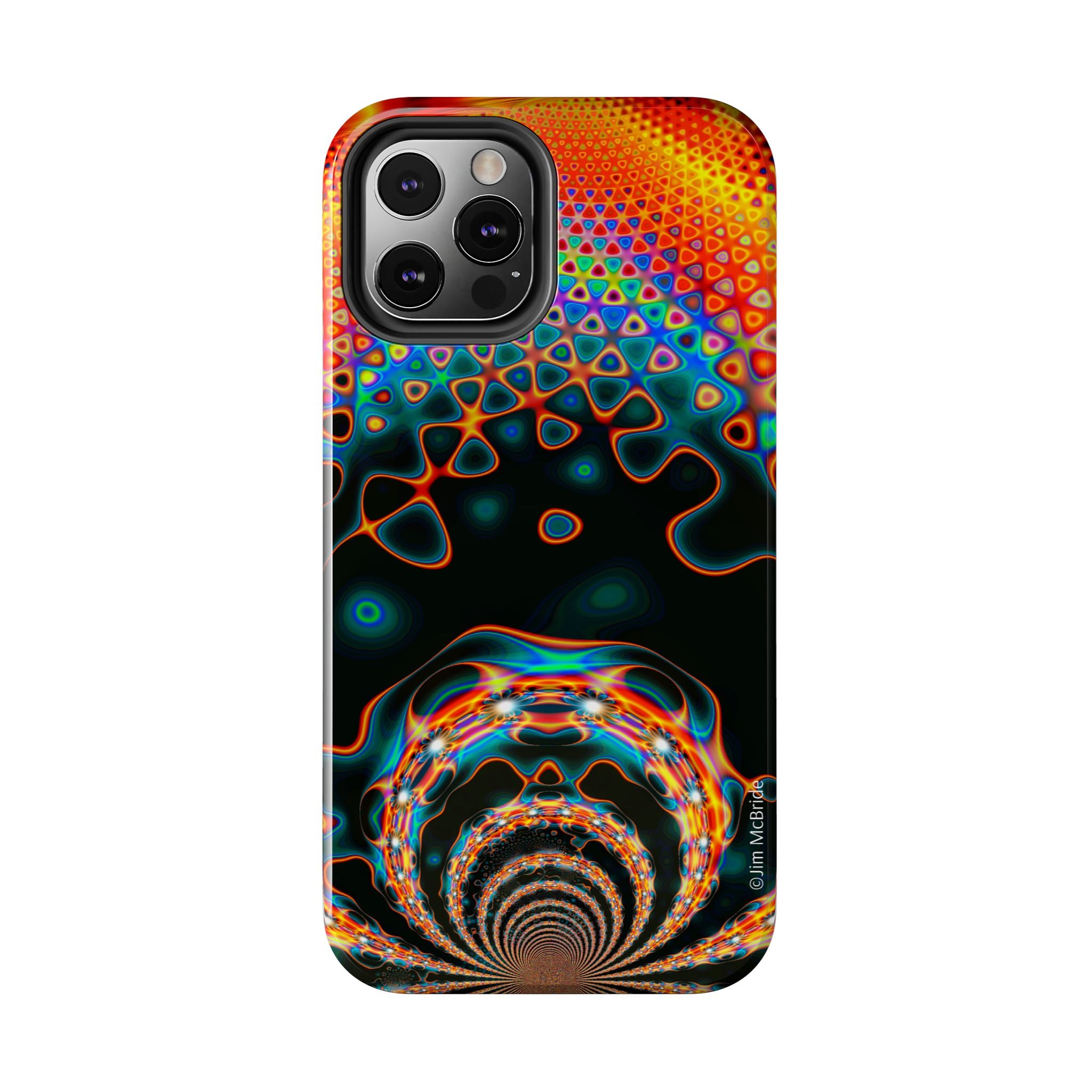 Psychedelic Fractal Tough Phone Case: Colorful Trippy Art