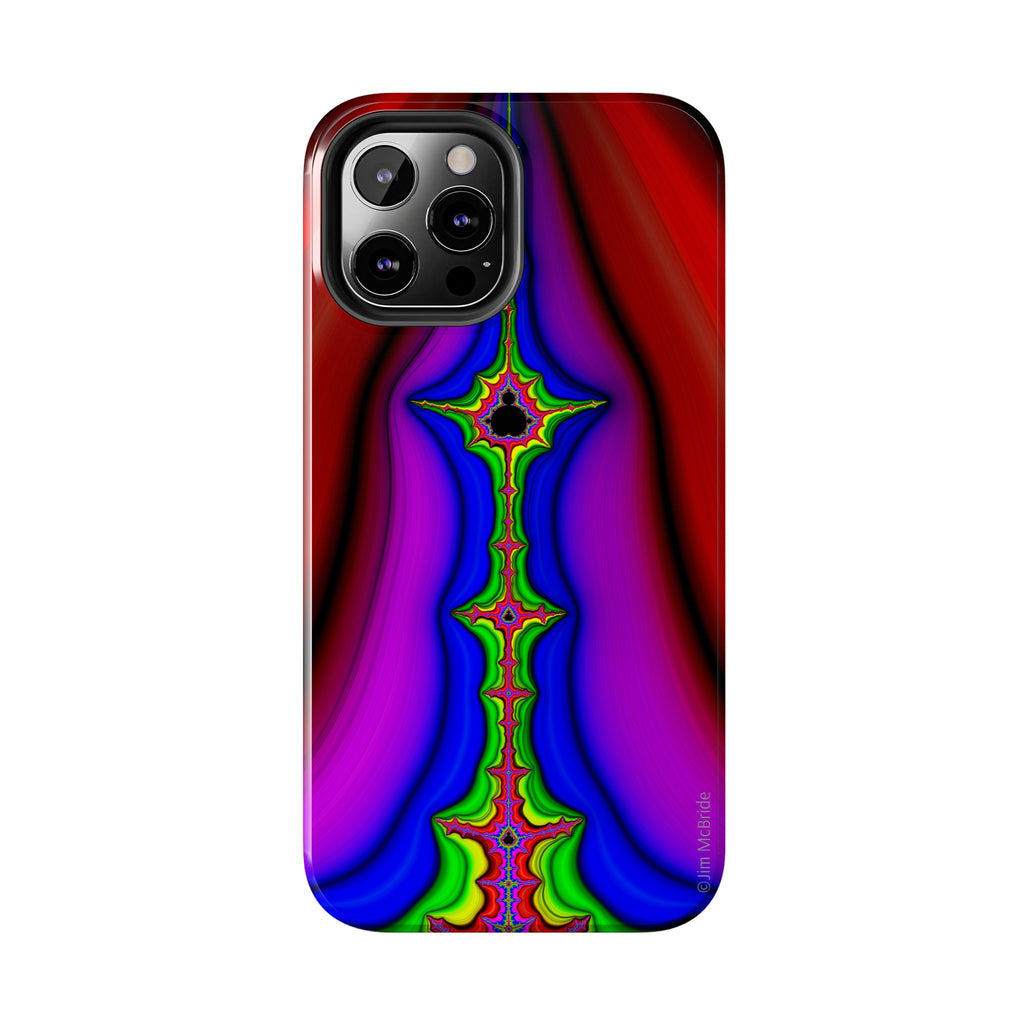 Psychedelic Fractal Tough Phone Case: Colorful Trippy Art