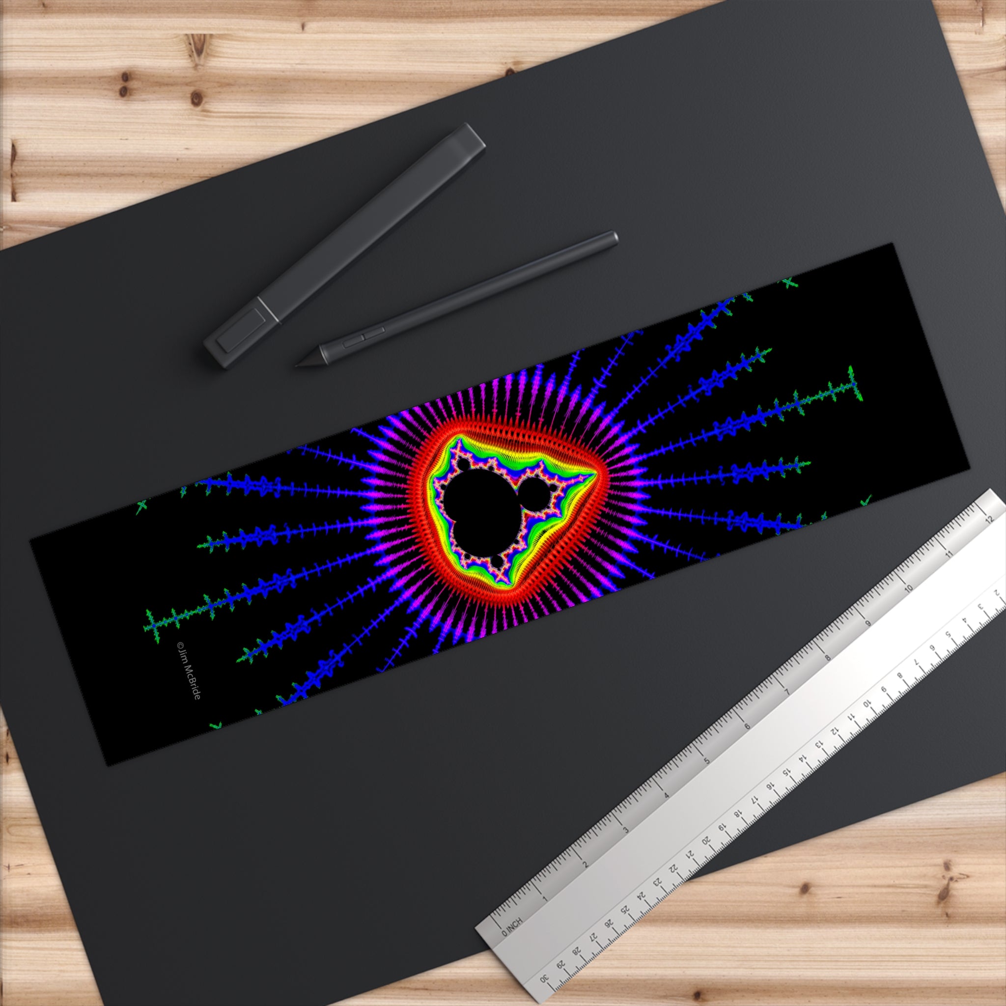 Fractal Bumper Sticker: Trippy Abstract Art, Waterproof Vinyl