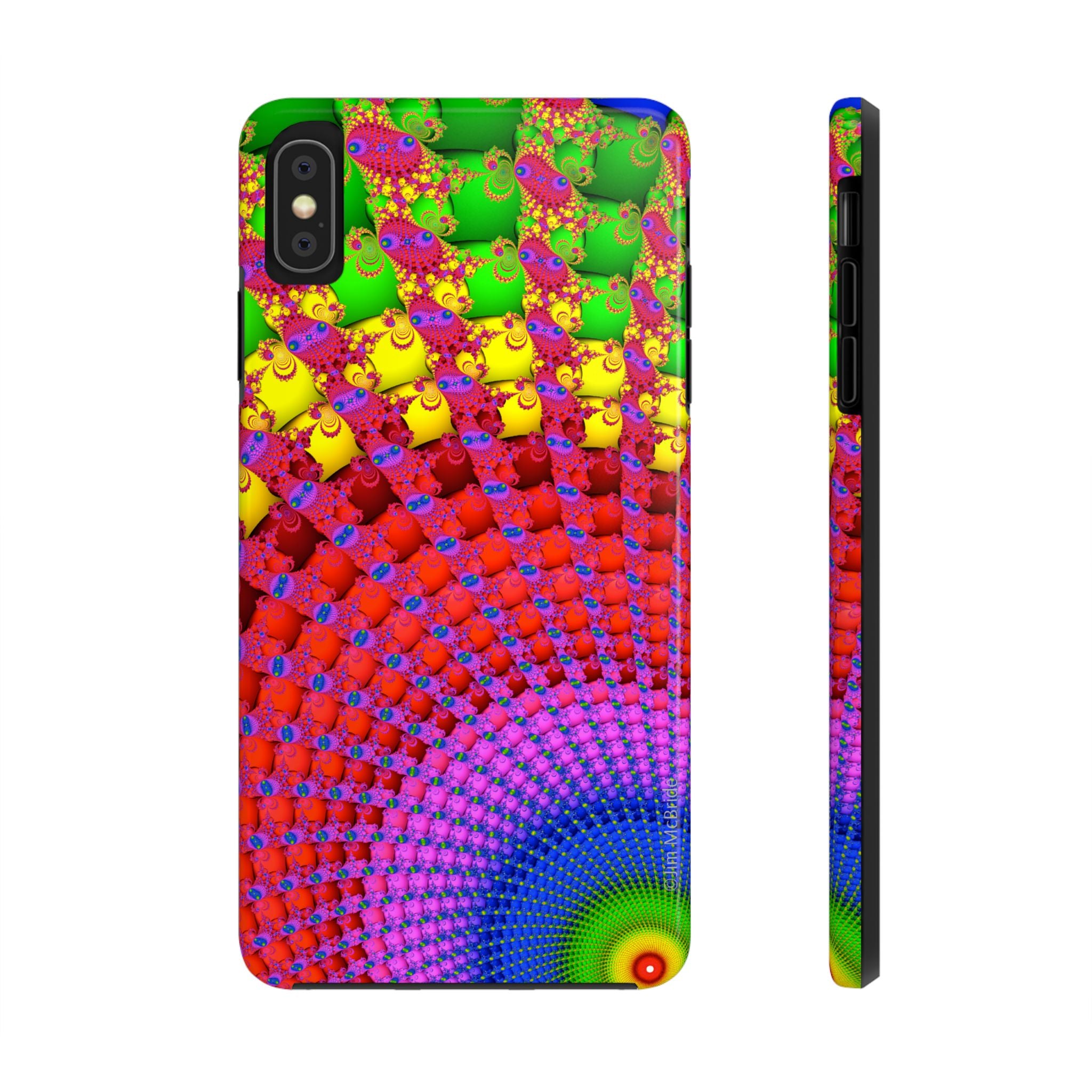 Psychedelic Fractal Tough Phone Case: Colorful Trippy Art