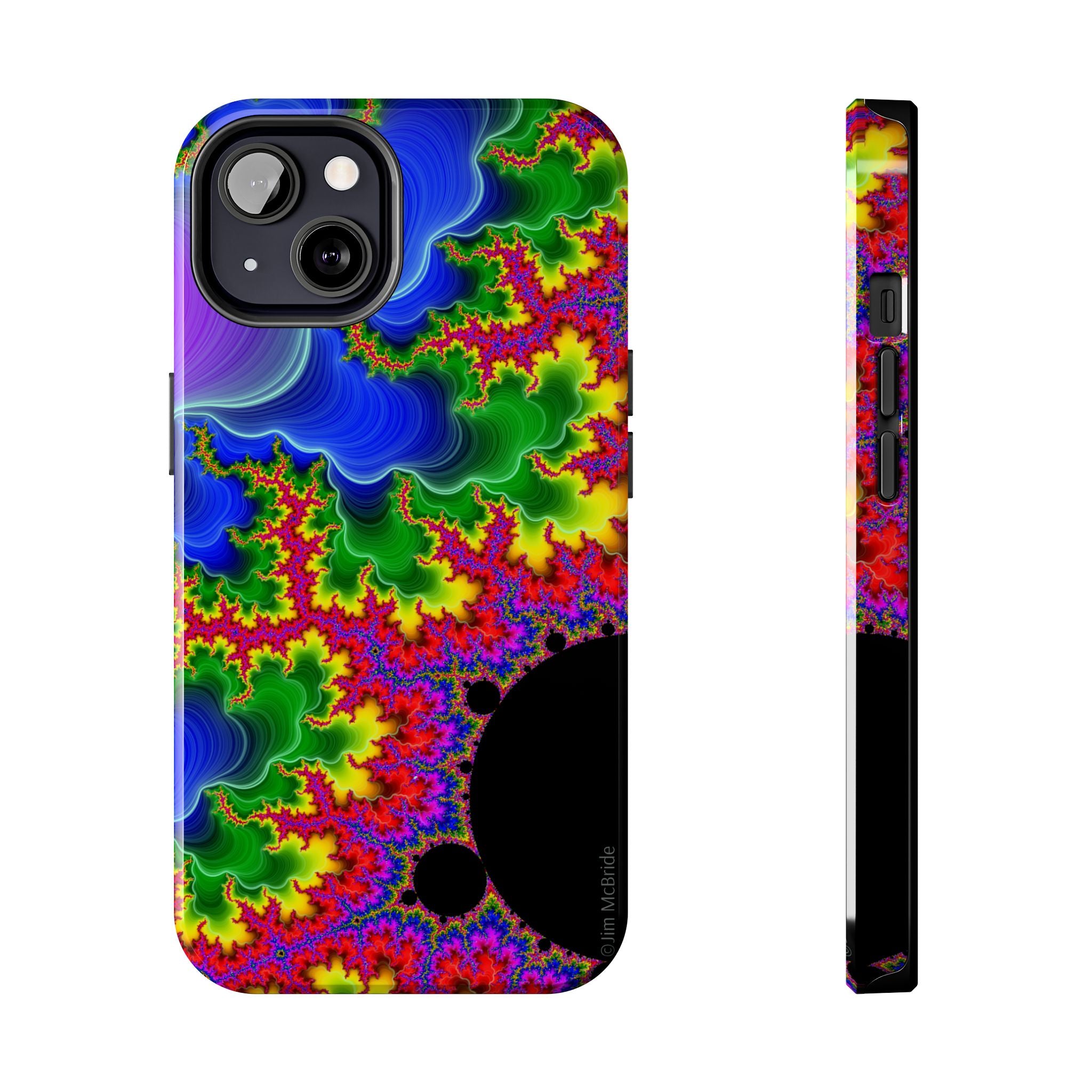 Psychedelic Fractal Tough Phone Case: Colorful Trippy Art