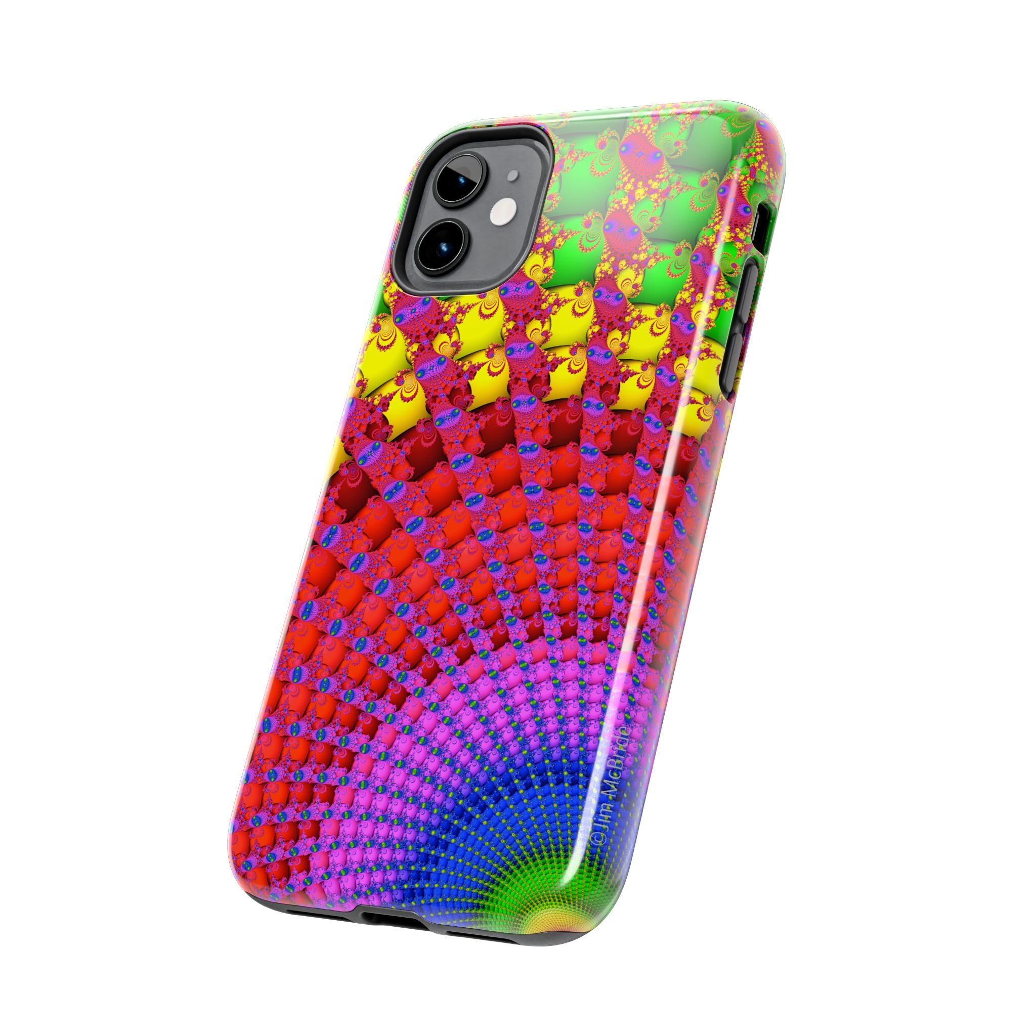 Psychedelic Fractal Tough Phone Case: Colorful Trippy Art