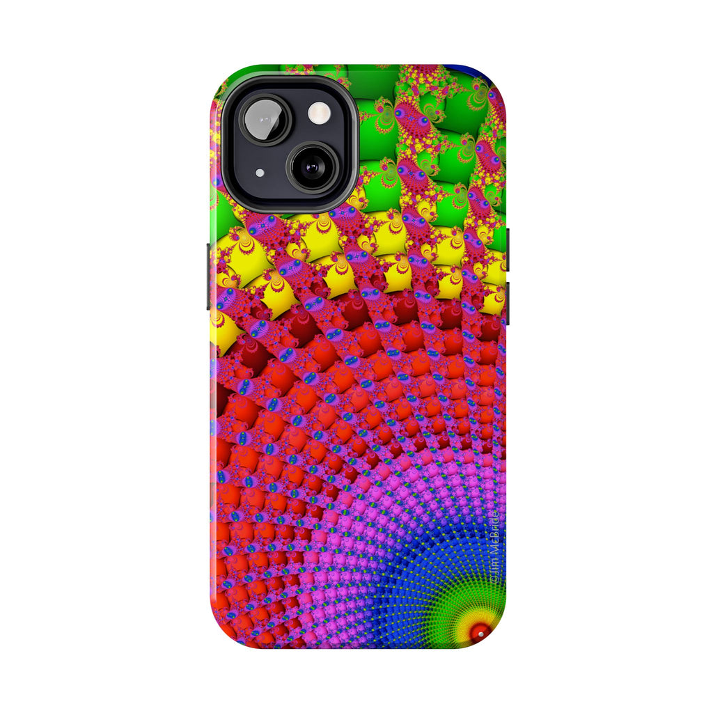 Psychedelic Fractal Tough Phone Case: Colorful Trippy Art